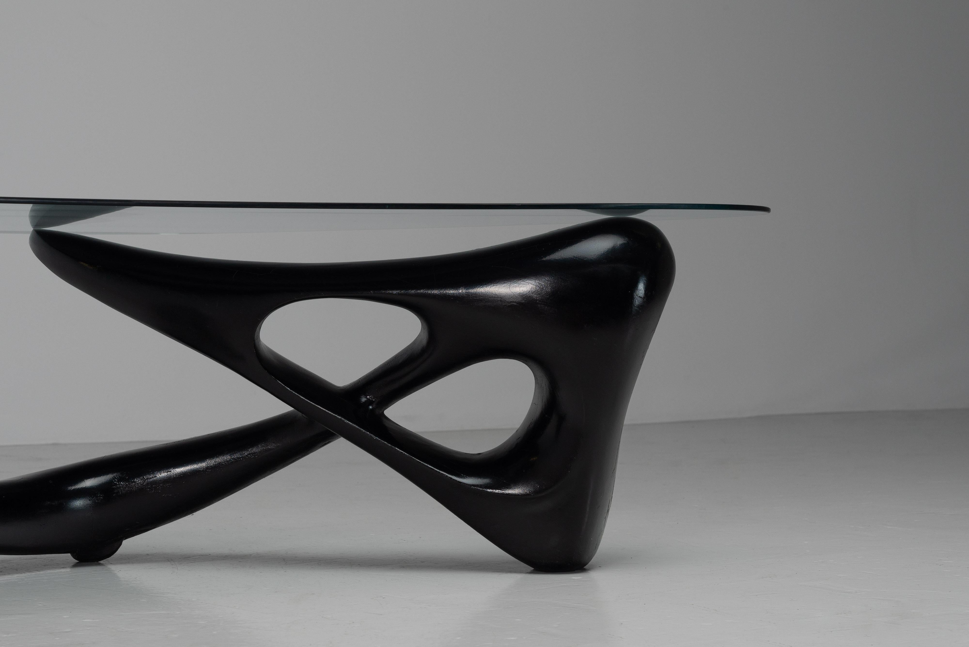 French Sculptural coffee table made in France 1966 For Sale