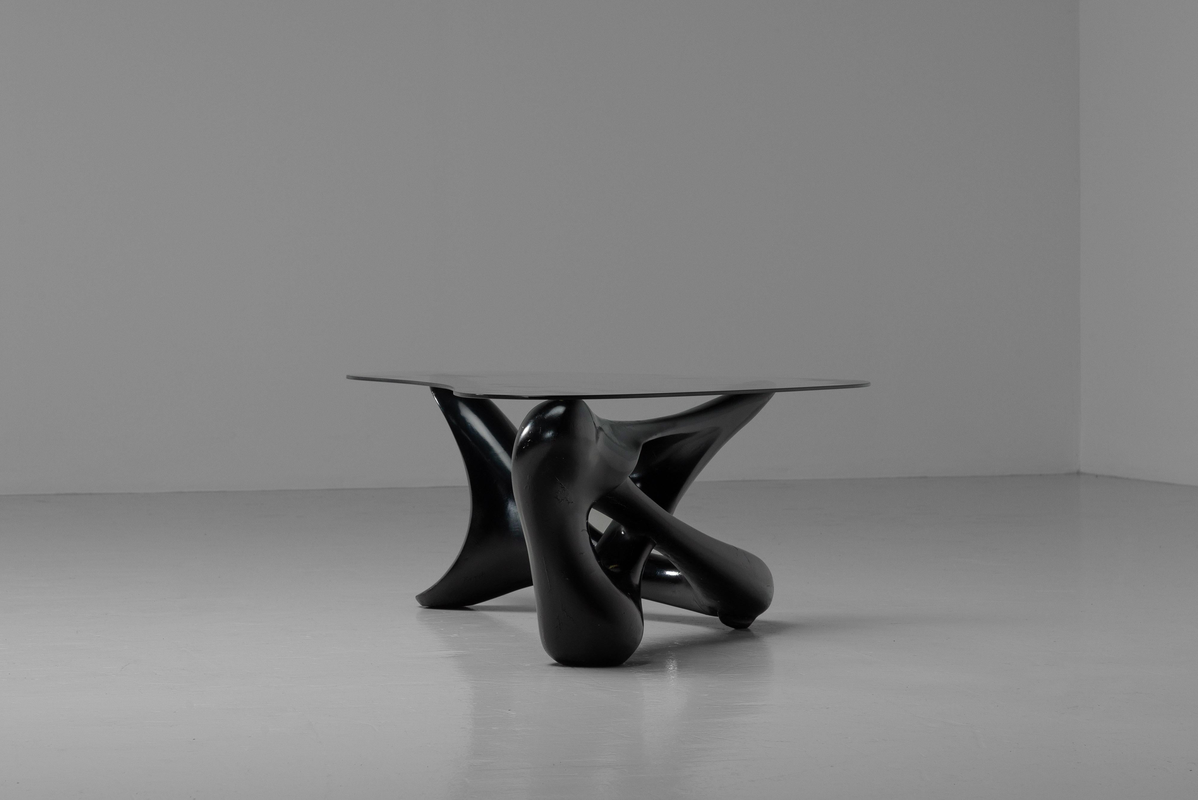 Mid-20th Century Sculptural coffee table made in France 1966 For Sale