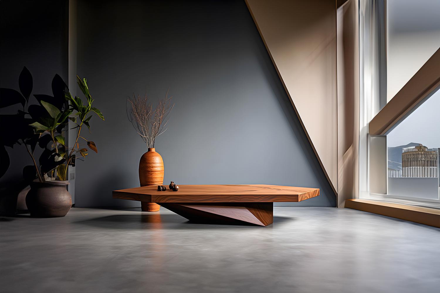 solid wood centre table
