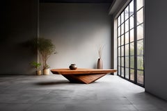 Sculptural Coffee Table Made of Solid Wood, Center Table Solace S24 by NONO