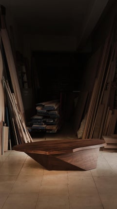 Sculptural Coffee Table Made of Solid Wood, Center Table Solace S24 by NONO