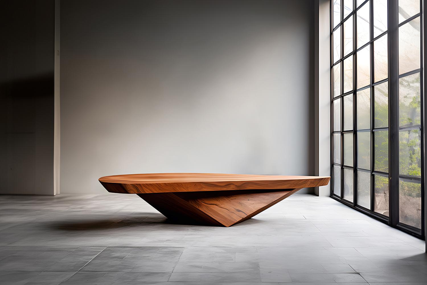 Sculptural Coffee Table Made of Solid Wood, Center Table Solace S24 by NONO In New Condition For Sale In Estado de Mexico CP, Estado de Mexico