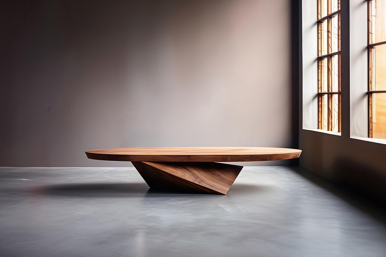Mid-Century Modern Joel Escalona’s Solace 25: Formal Design in Solid Wood, Heavy Base For Sale