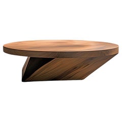 Orthogonal Lines Solace 26: Solid Walnut Coffee Table with Elegant Base