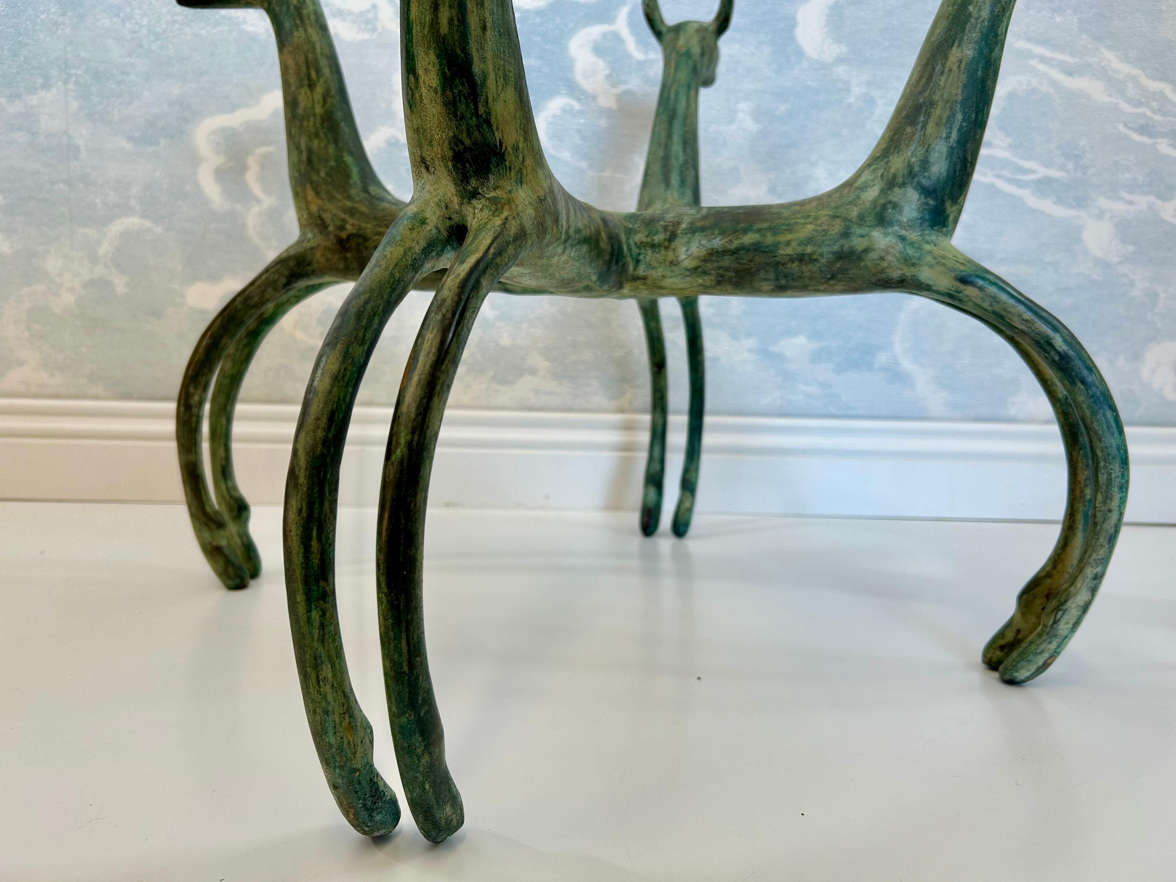 Sculptural Coffee Table, Patinated Bronze, in the Style of Armand-Albert Rateau en vente 3