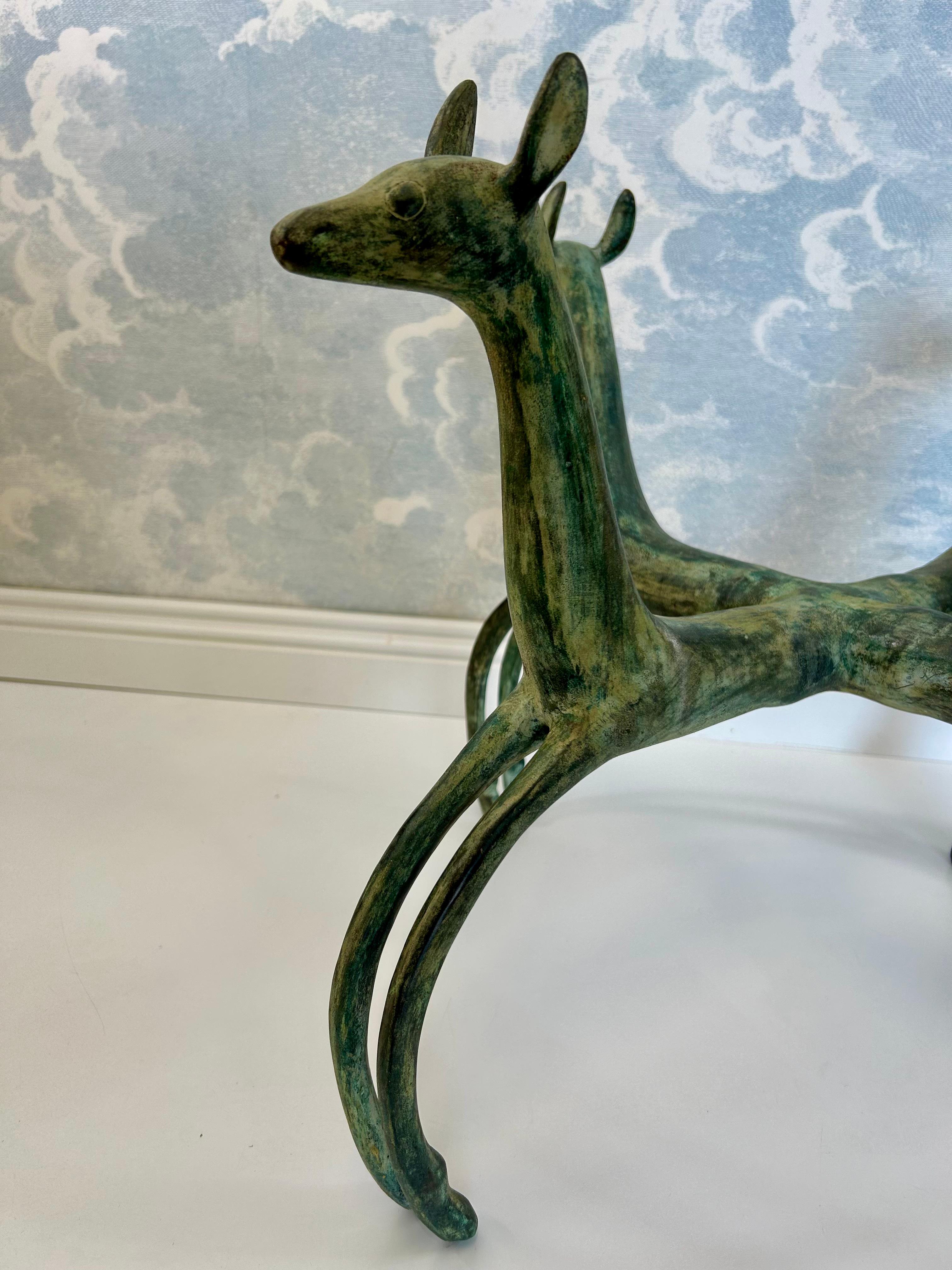 Sculptural Coffee Table, Patinated Bronze, in the Style of Armand-Albert Rateau en vente 4