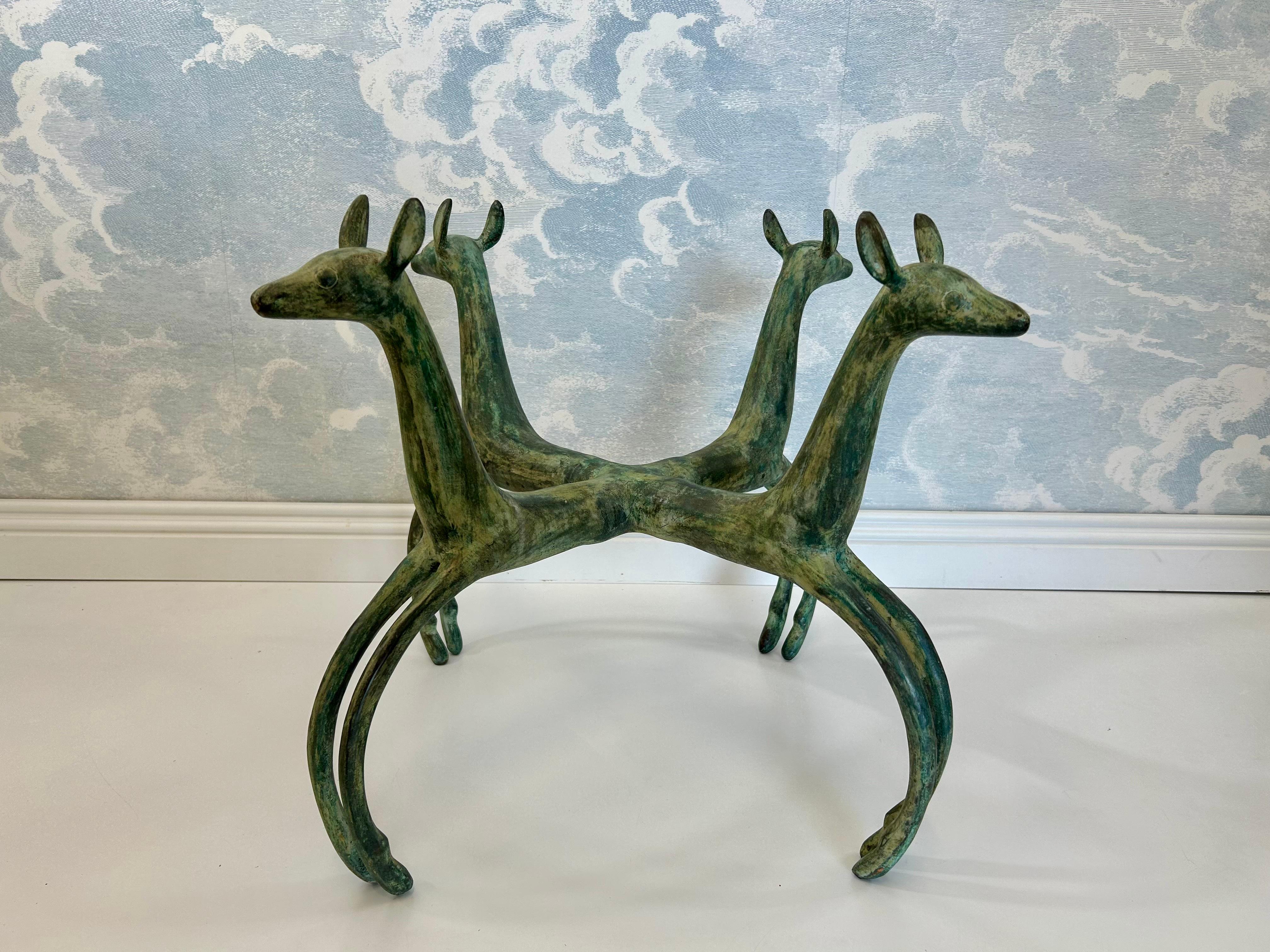 Sculptural Coffee Table, Patinated Bronze, in the Style of Armand-Albert Rateau en vente 5