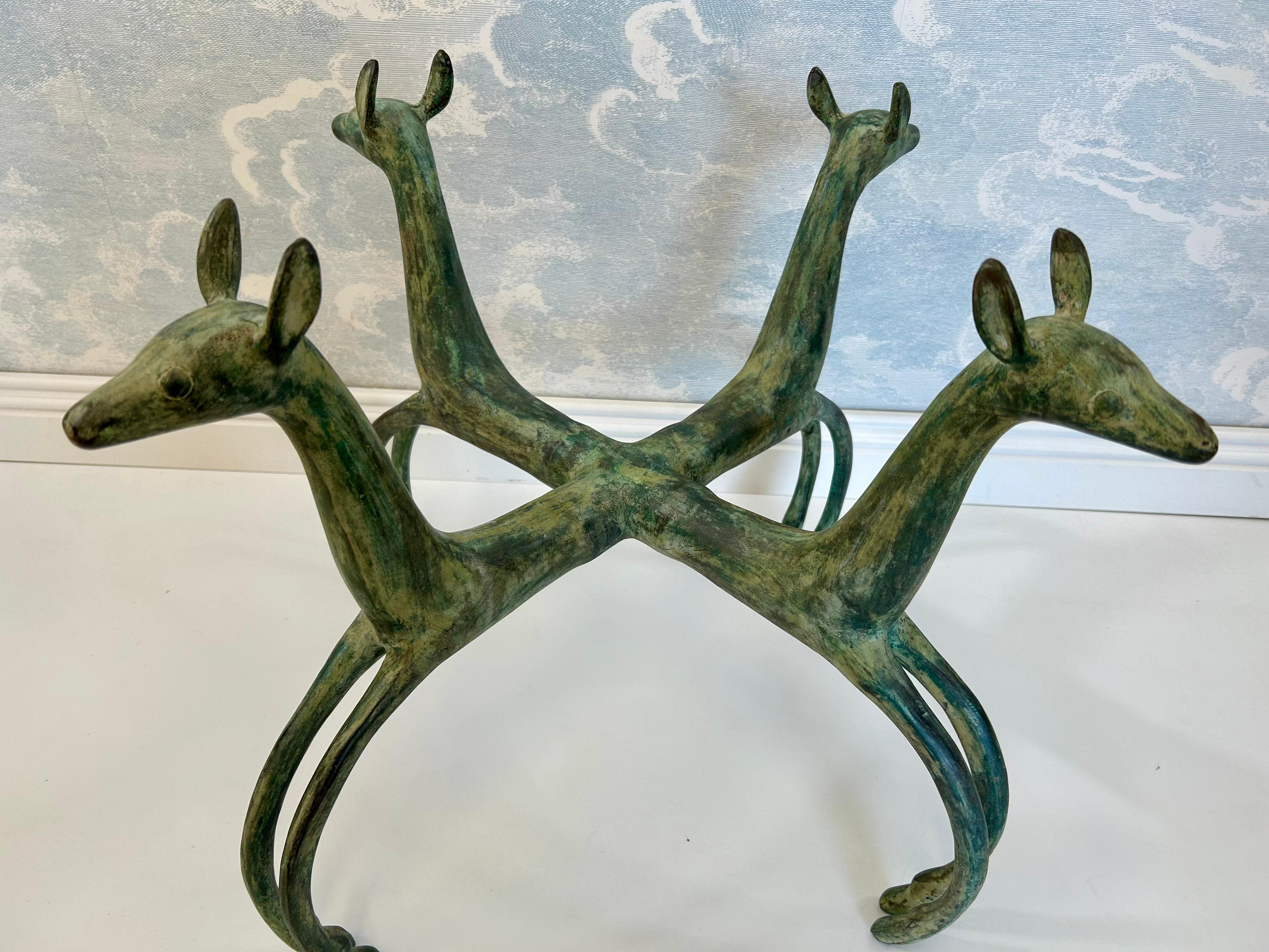 Sculptural Coffee Table, Patinated Bronze, in the Style of Armand-Albert Rateau Bon état - En vente à Cork, IE