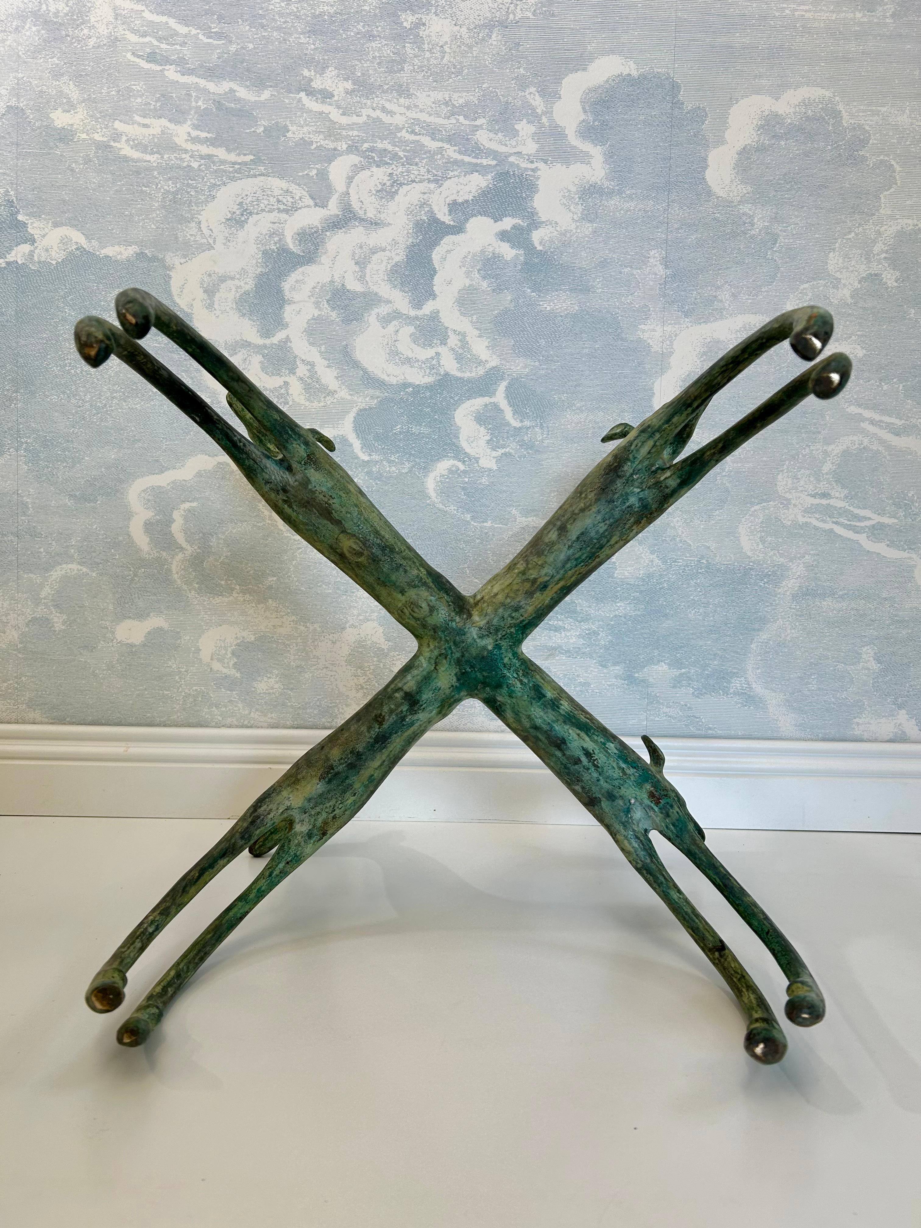 Sculptural Coffee Table, Patinated Bronze, in the Style of Armand-Albert Rateau en vente 2