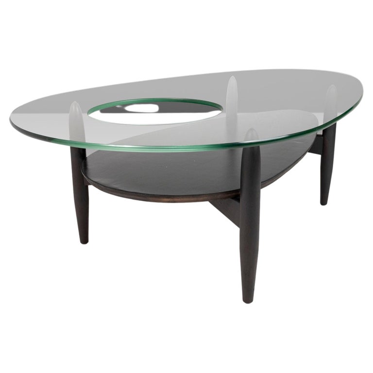 Sculptural Coffee Table / Planter Table in Ebonized Walnut by Adrian  Pearsall For Sale at 1stDibs