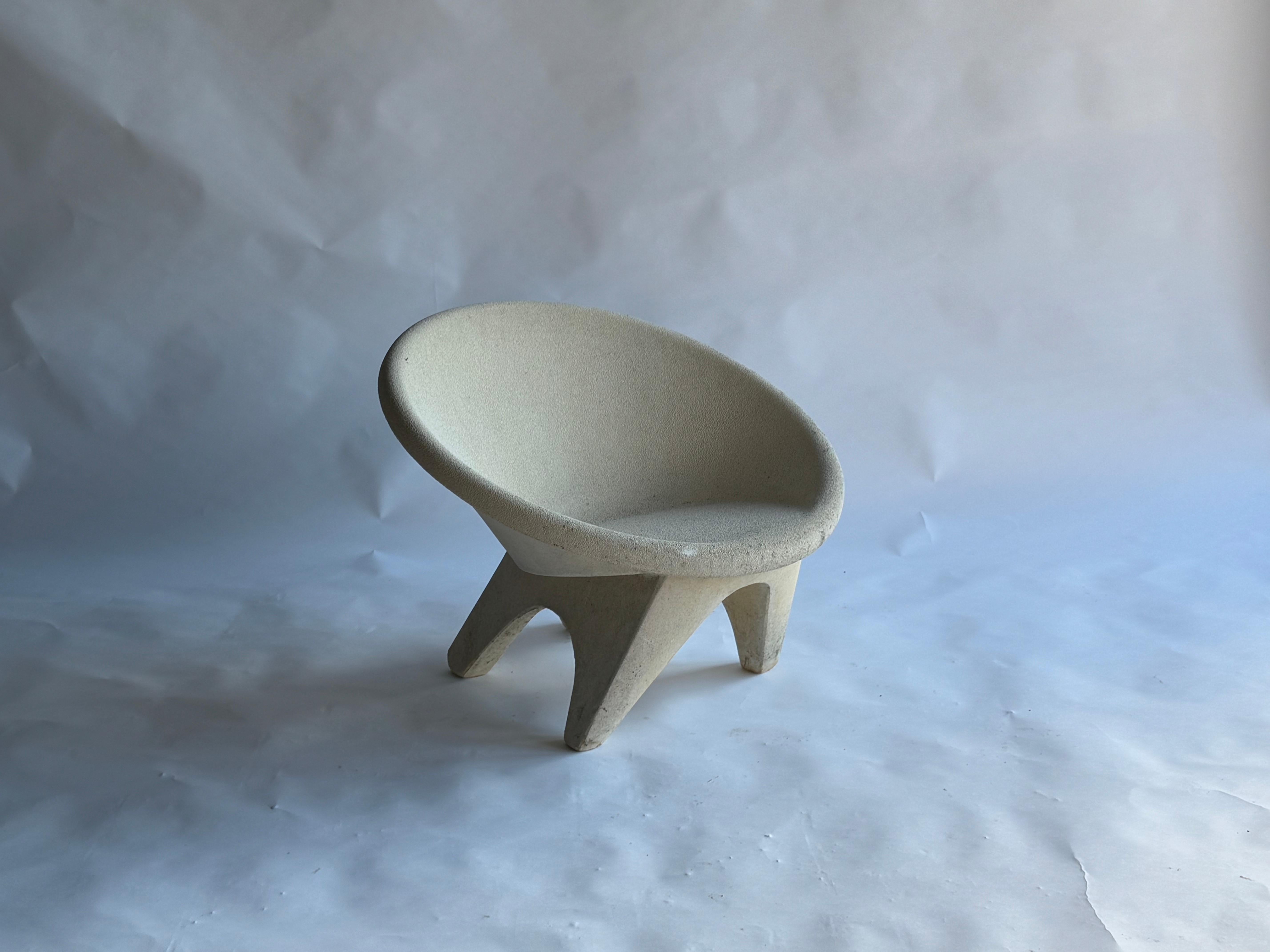 Sillones escultóricos de hormigón, años 60, Italia en venta 7