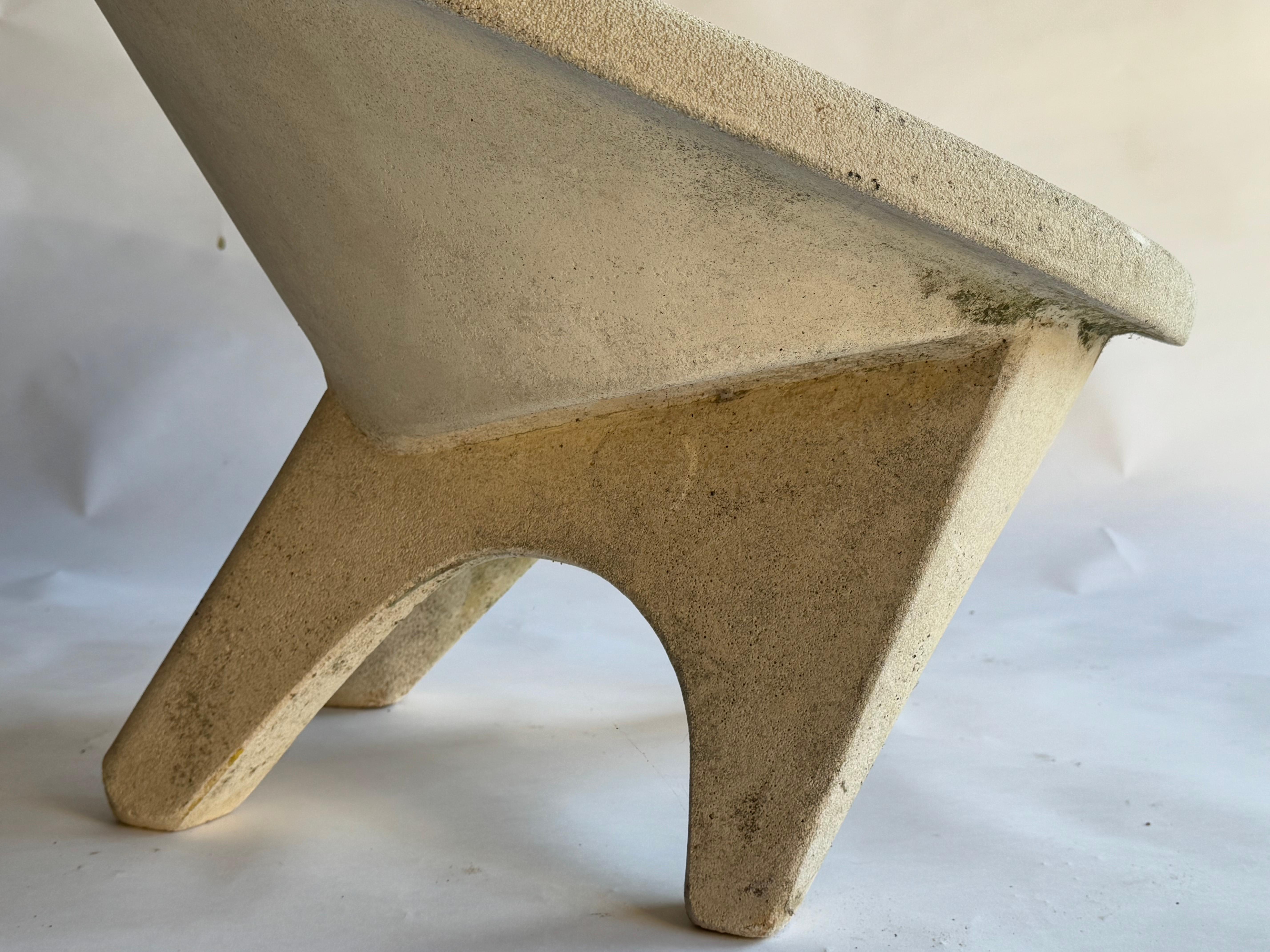 Sillones escultóricos de hormigón, años 60, Italia en venta 2