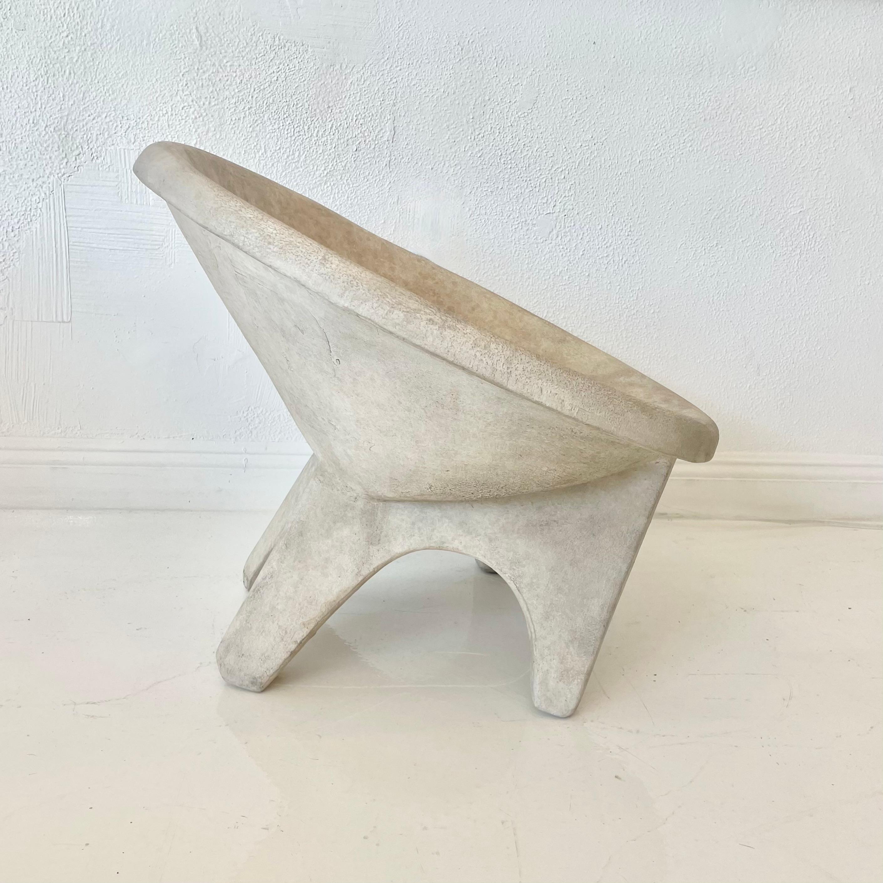 American Sculptural Concrete Chair by Merit, Los Angeles For Sale