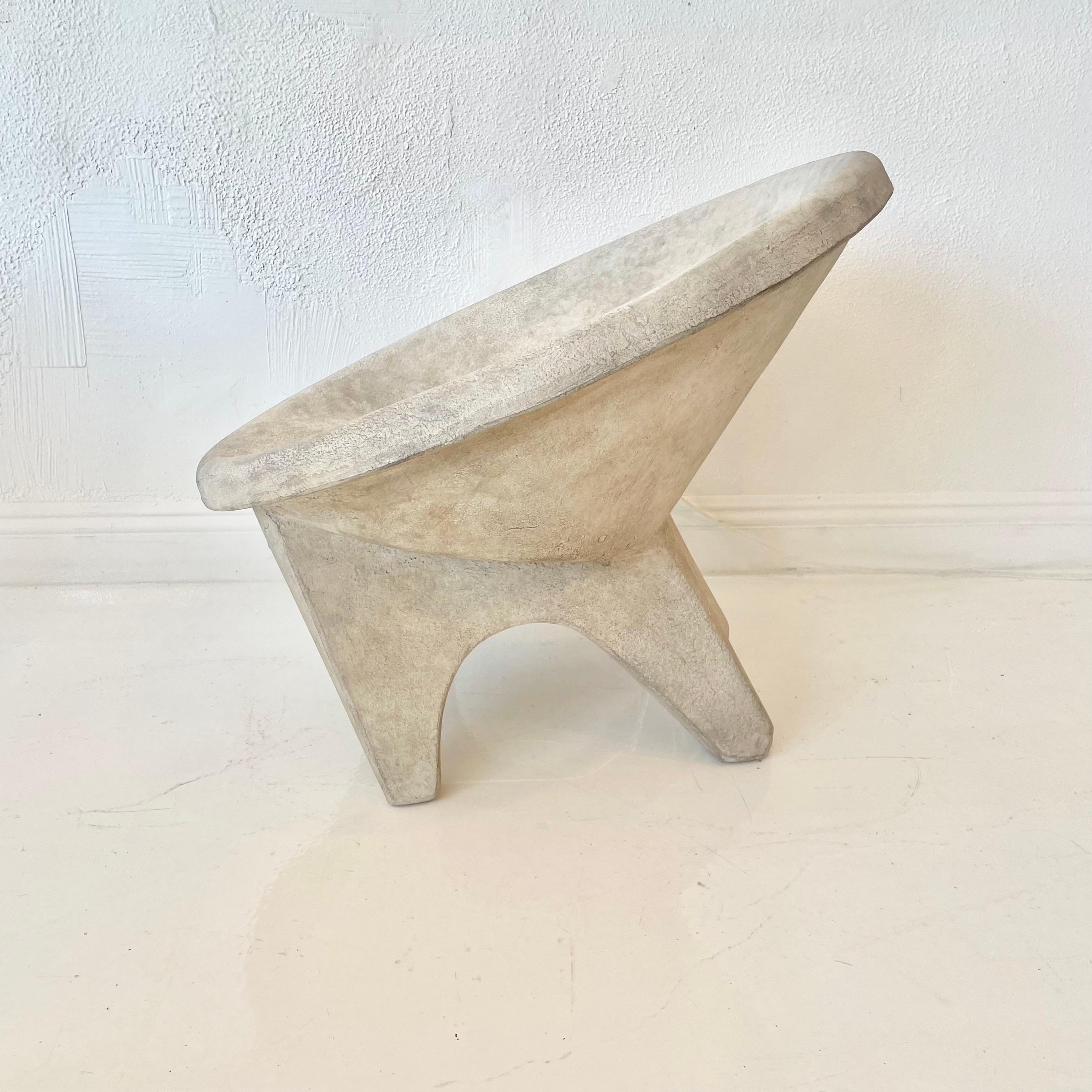 Sculptural Concrete Chair by Merit, Los Angeles For Sale 2