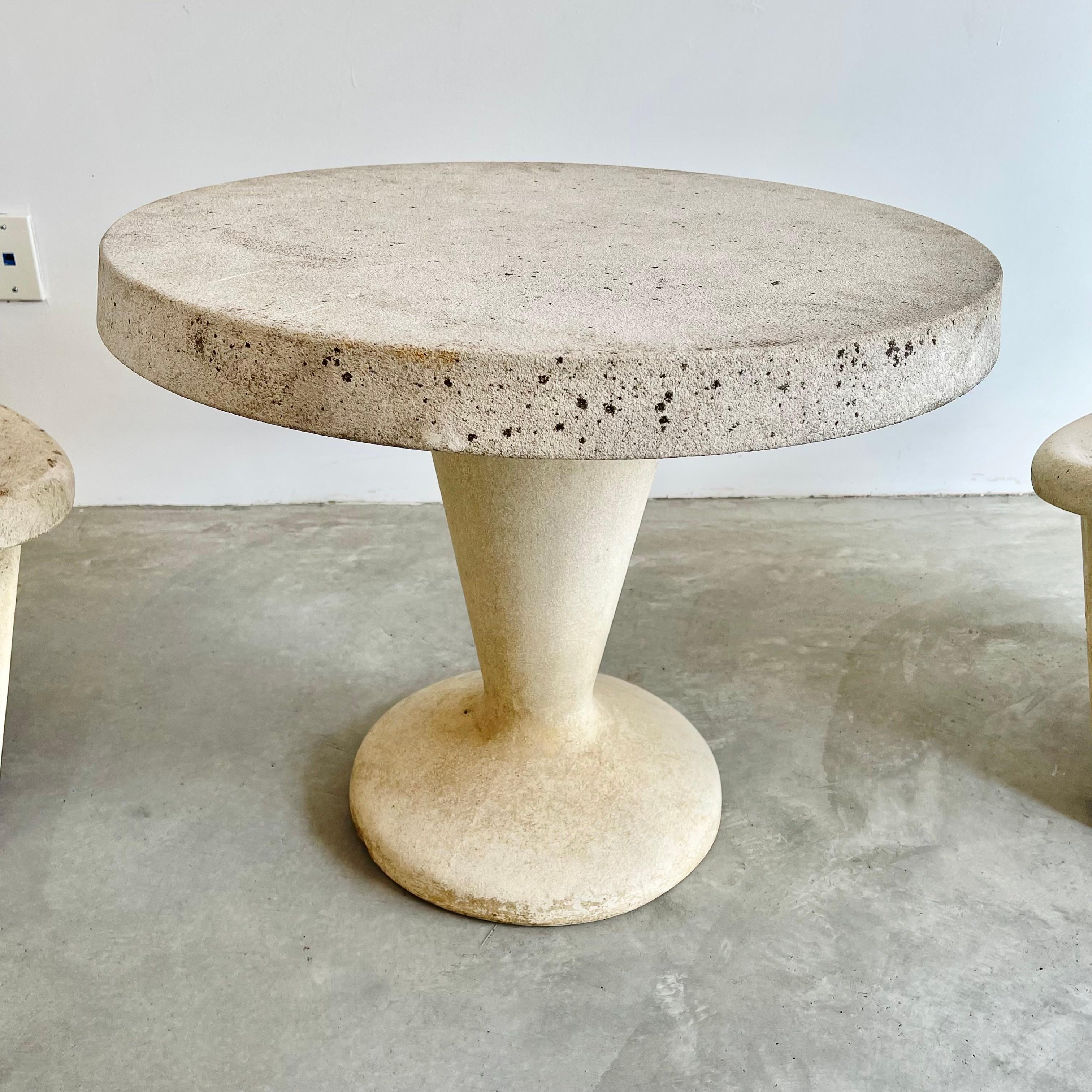 Sculptural Concrete Chairs and Table, 1960s Switzerland 3