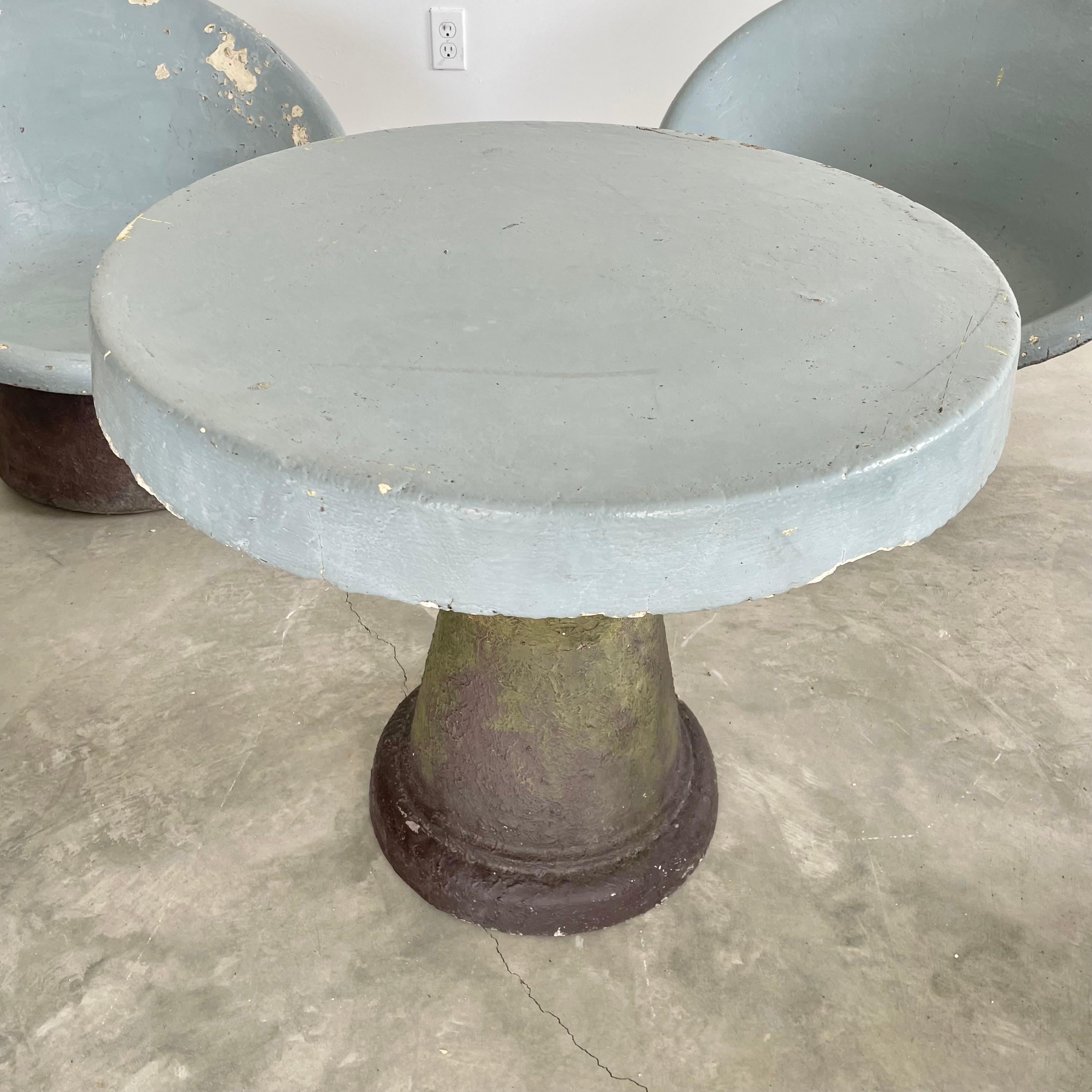 Sculptural Concrete Chairs and Table, 1960s, Switzerland For Sale 4