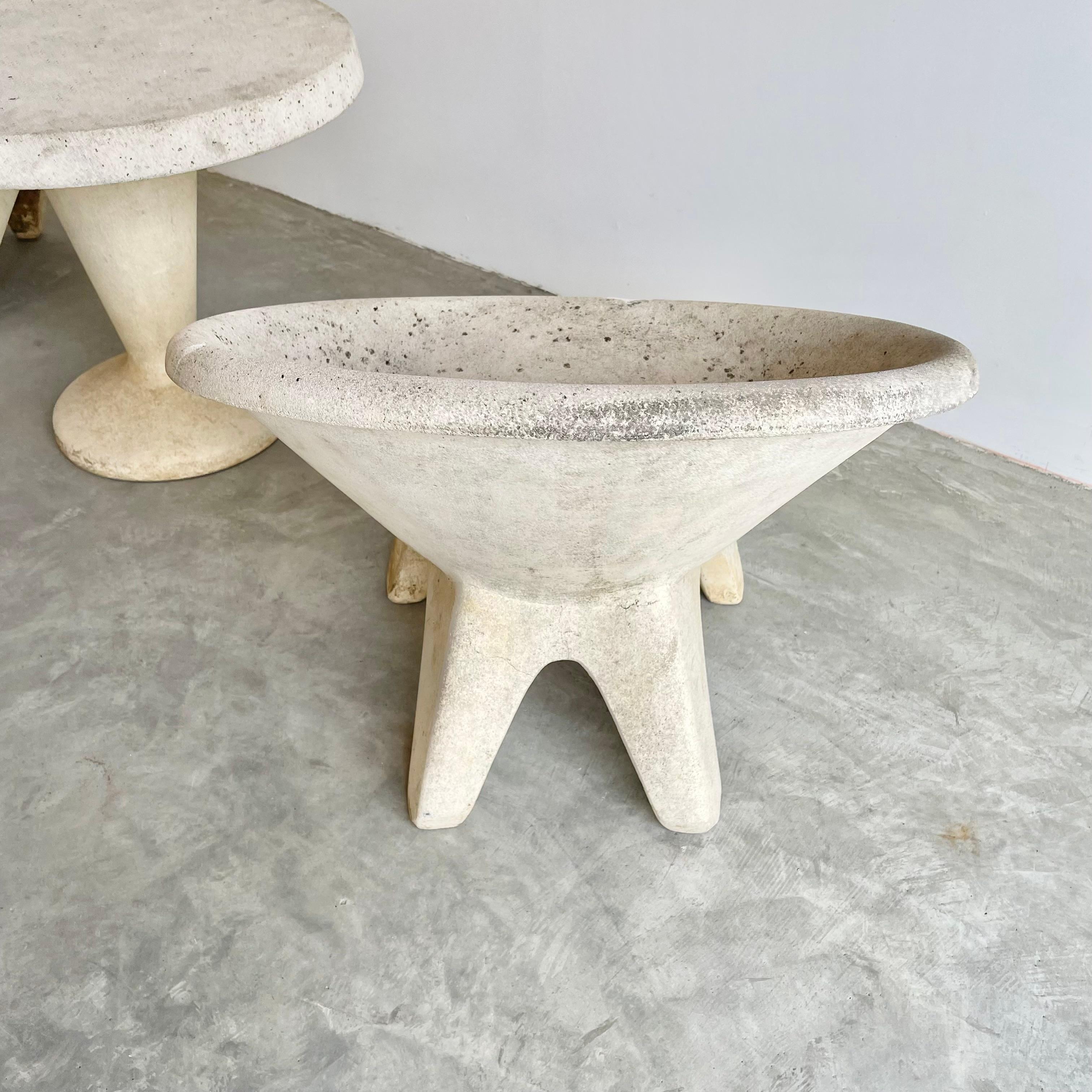Sculptural Concrete Chairs and Table, 1960s Switzerland 9