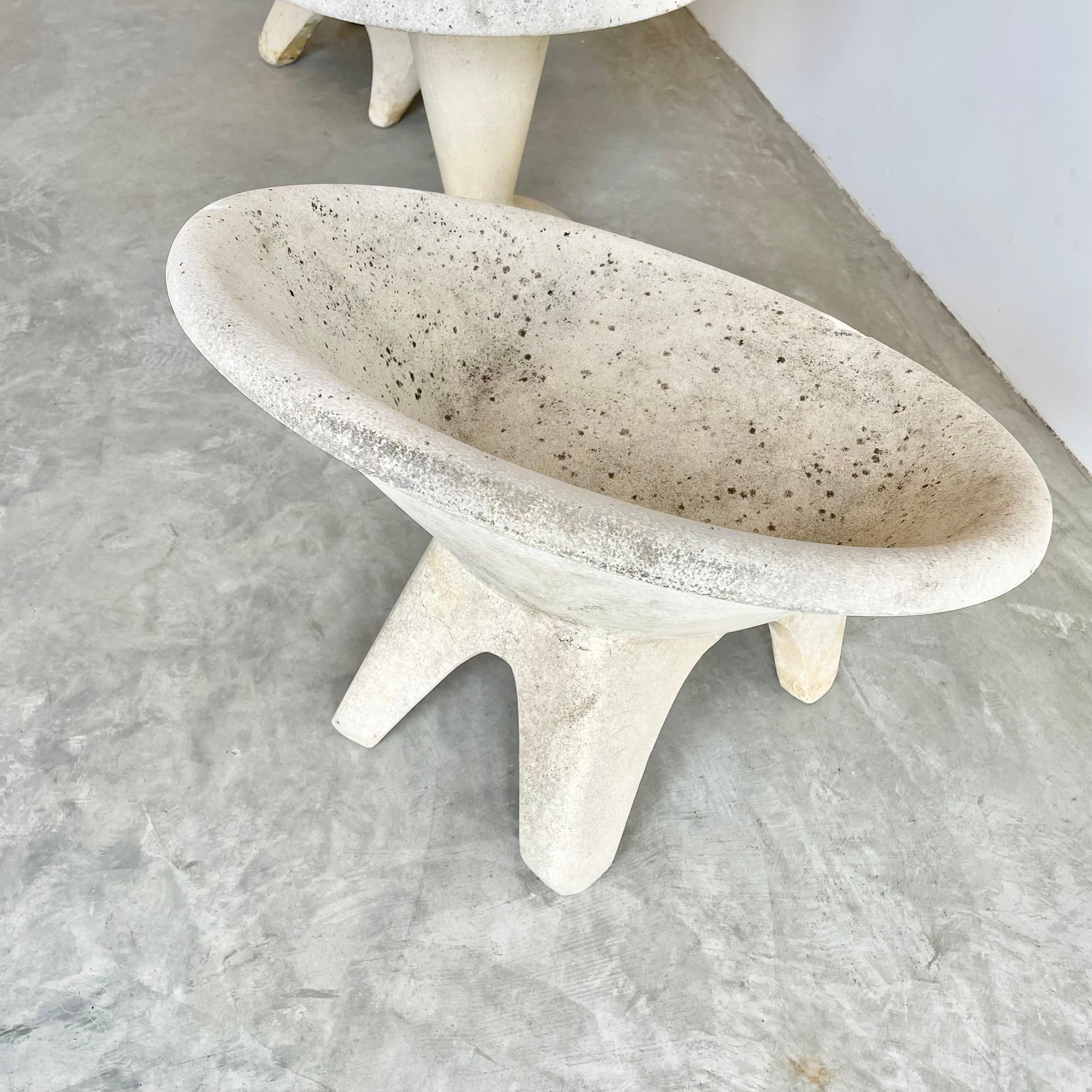 Sculptural Concrete Chairs and Table, 1960s Switzerland 10