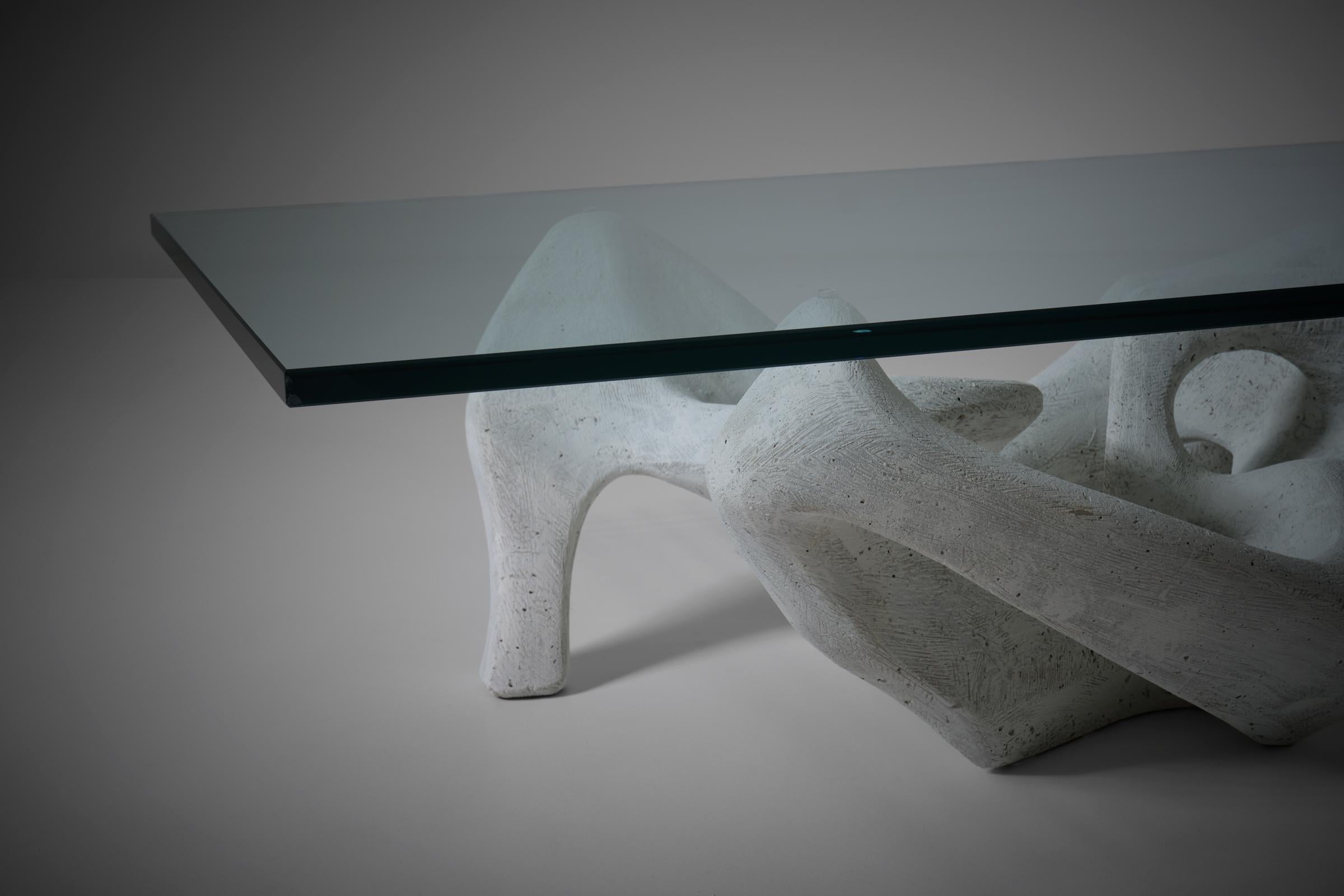 Sculptural Concrete Coffee Table, Italy, 1970s For Sale 3