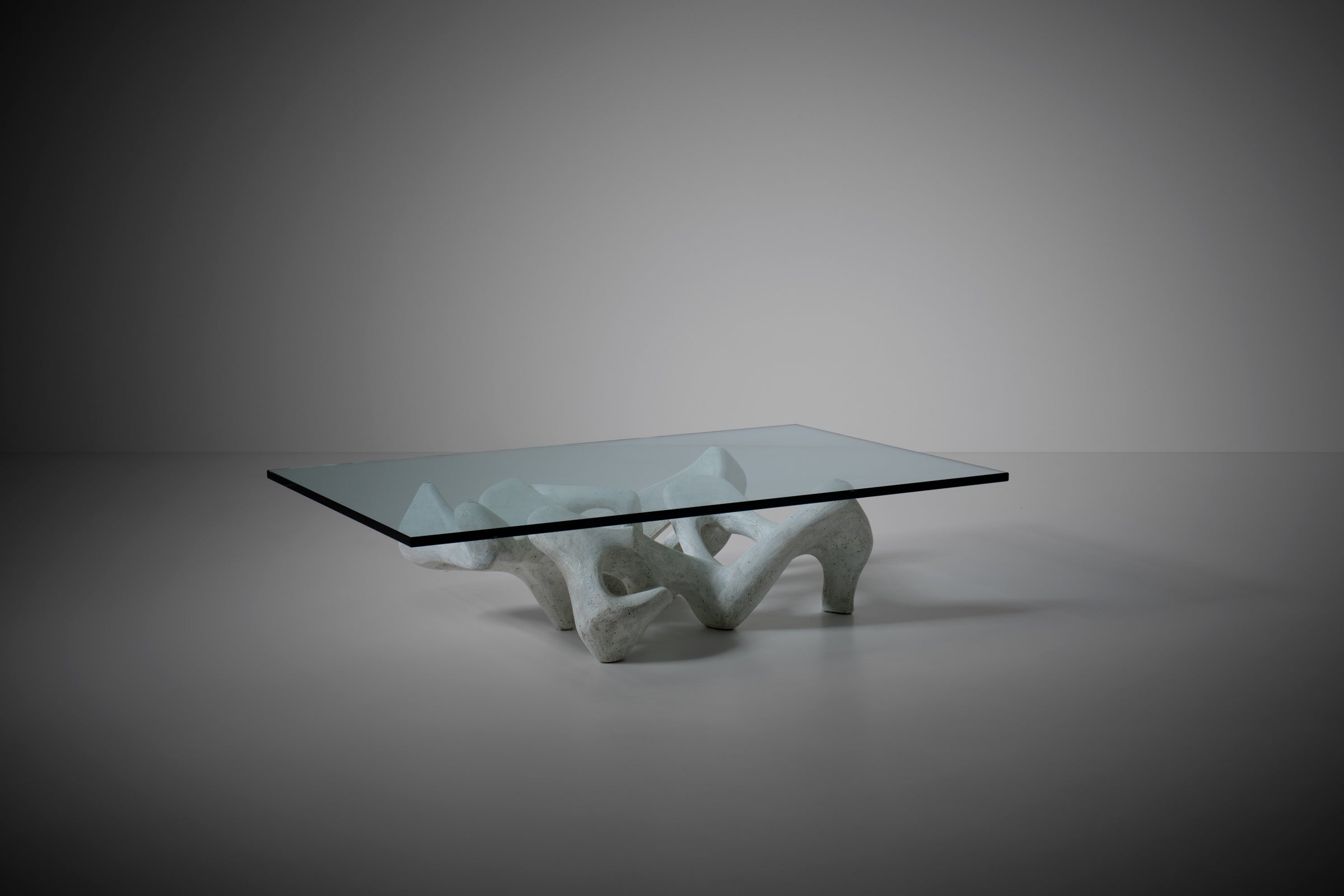 Mid-Century Modern Sculptural Concrete Coffee Table, Italy, 1970s For Sale