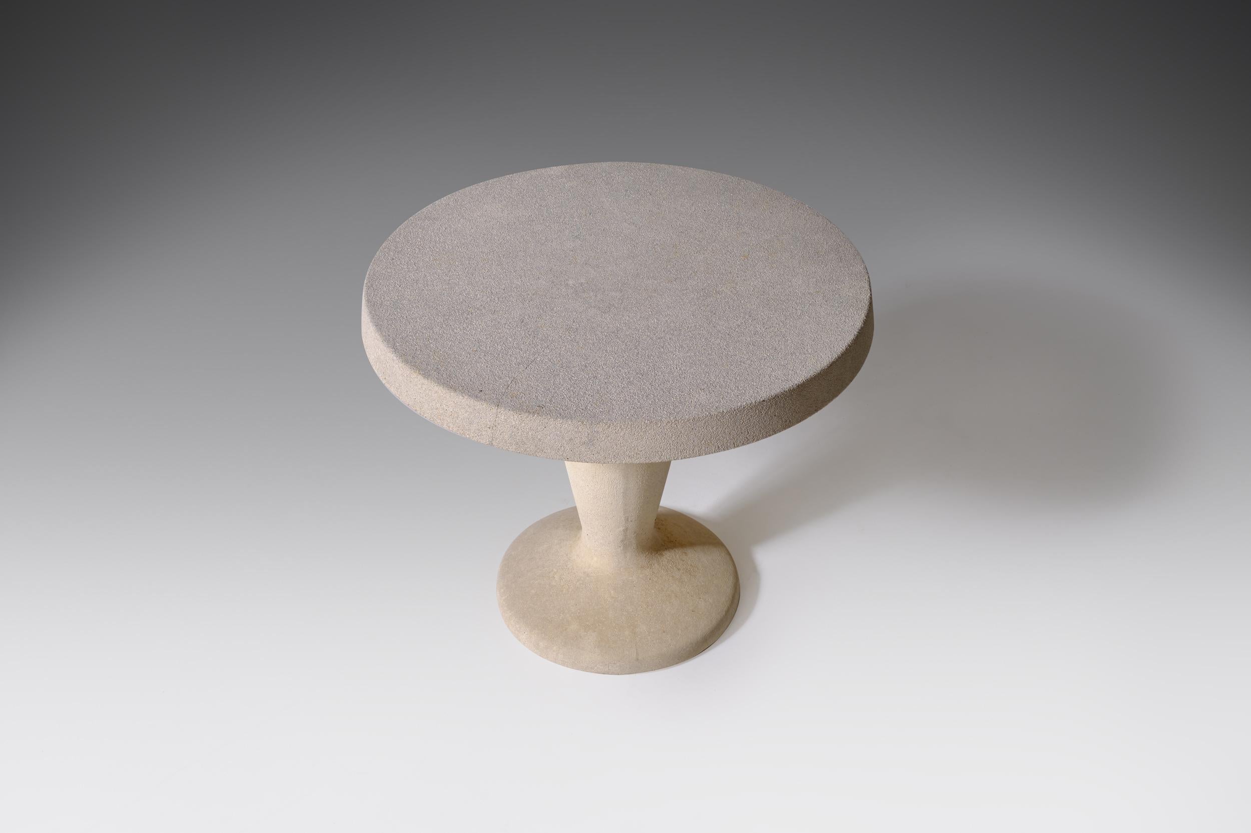 Italian Sculptural Concrete Side Table, Italy, 1960s