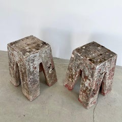Sculptural Concrete Stools, 1960s France