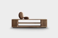 Sculptural Console Sereno No25, Wooden Minimal Piece by Joel Escalona