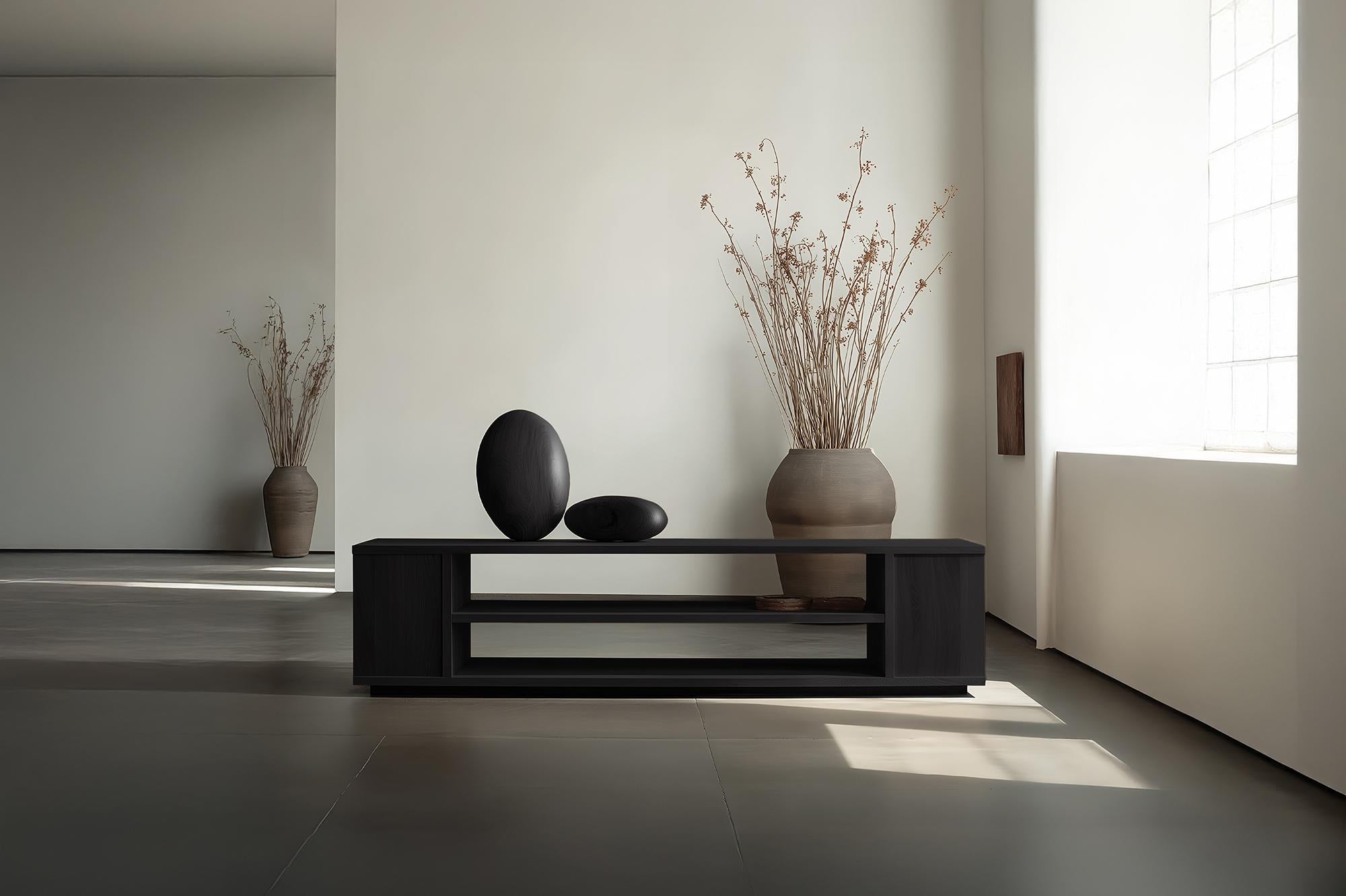 Sculptural Console Sereno No25, Wooden Minimal Piece by Joel Escalona In New Condition For Sale In Ciudad de México, CDMX