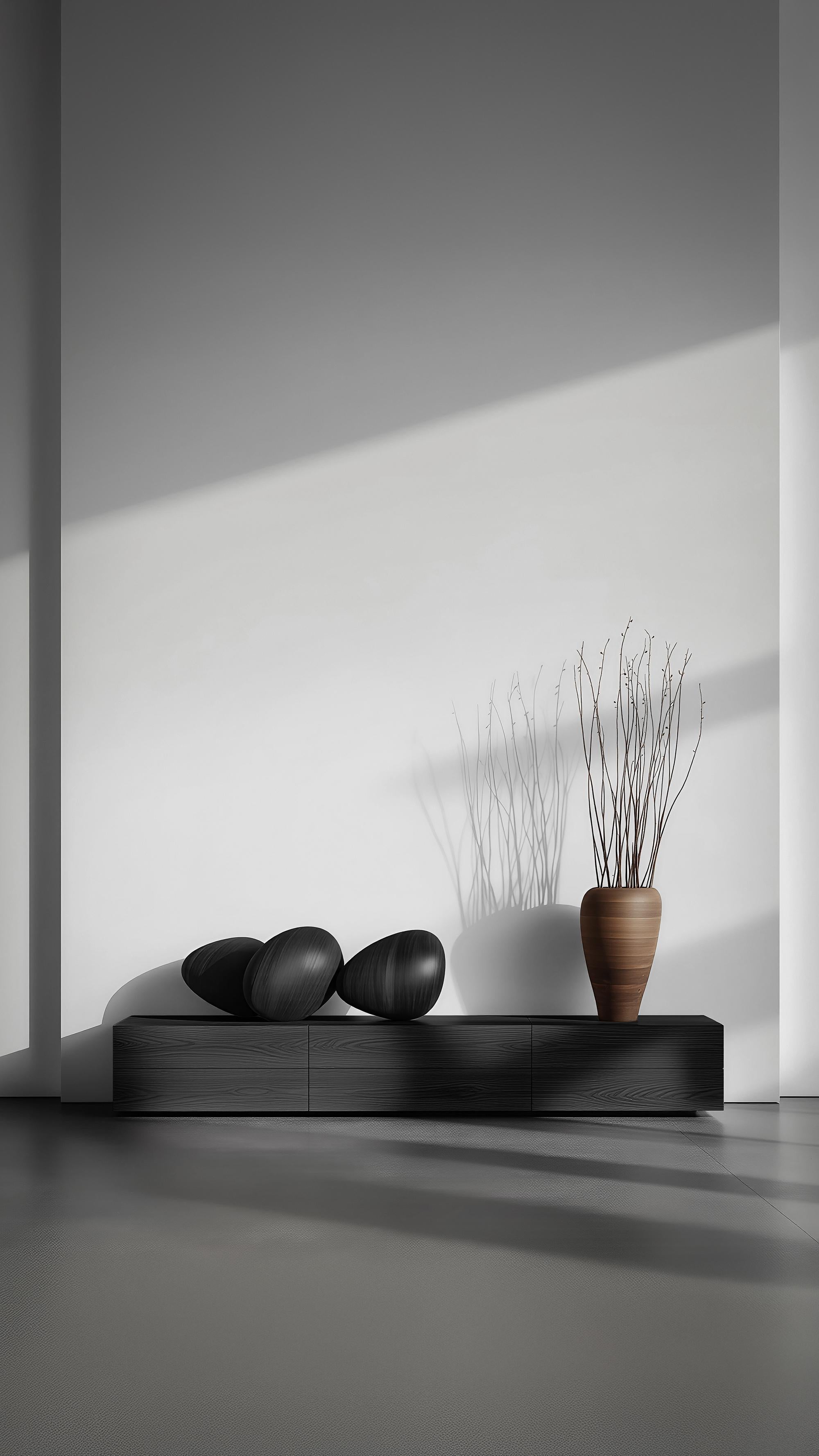 Skulpturale Konsole Sereno No47, Minimalistische Möbel von Joel Escalona im Angebot 7