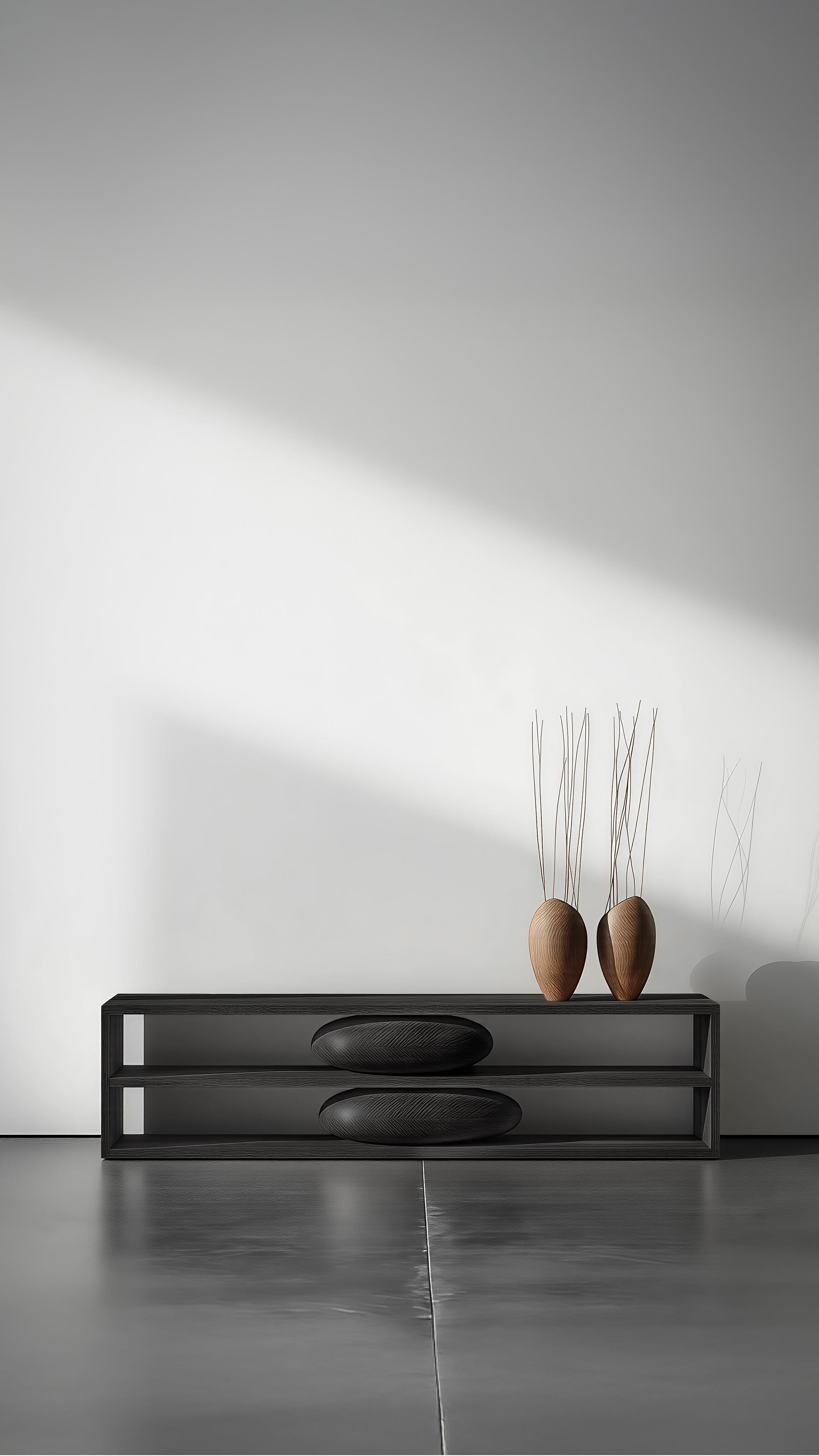 Skulpturale Konsole Sereno No58, Moderne Möbel aus Massivholz von NONO im Angebot 3