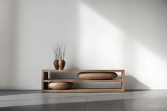 Sculptural Console Sereno No58, Solid Wood Modern Furniture by NONO