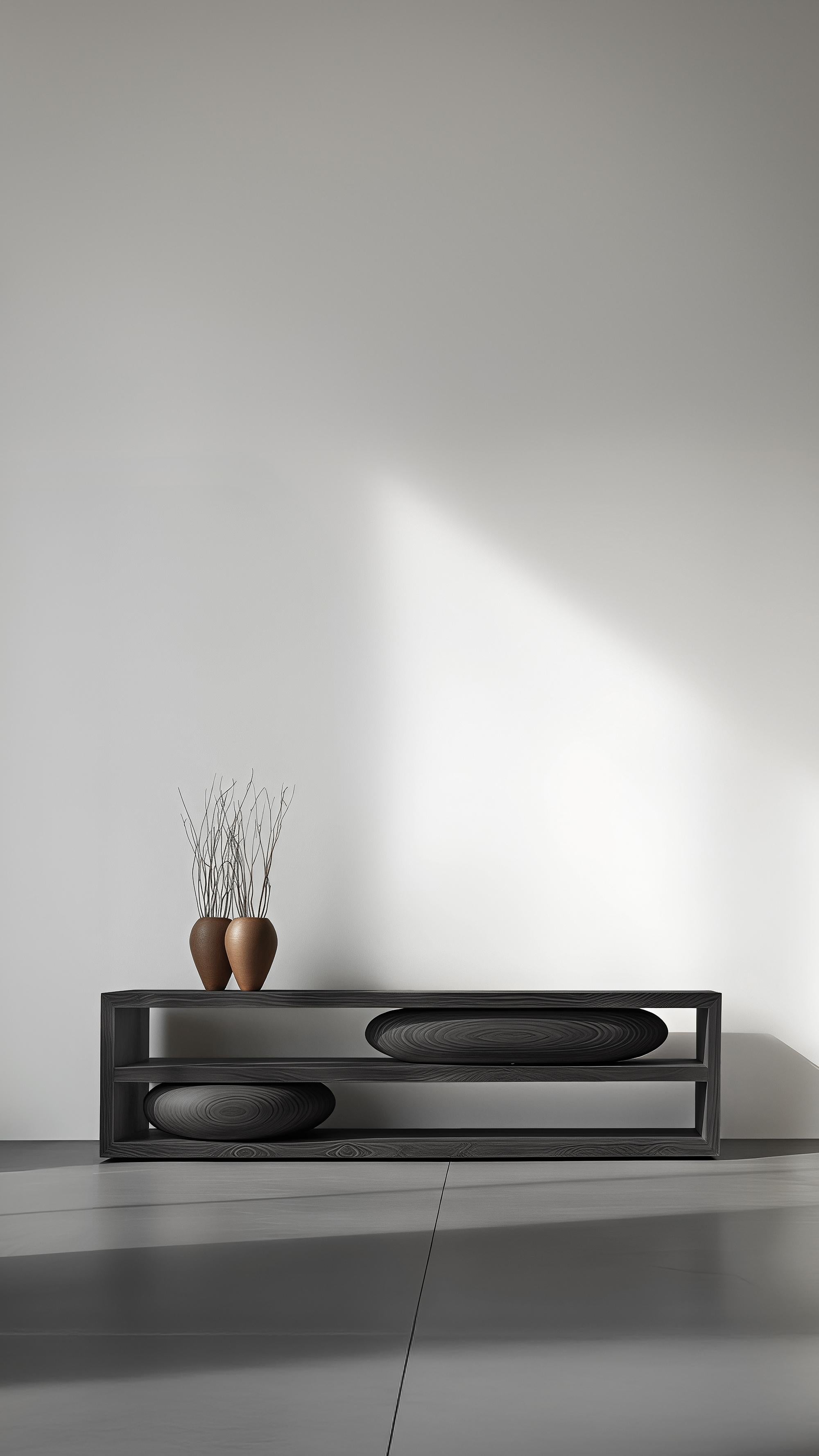 Skulpturale Konsole Sereno No58, Moderne Möbel aus Massivholz von NONO (21. Jahrhundert und zeitgenössisch) im Angebot