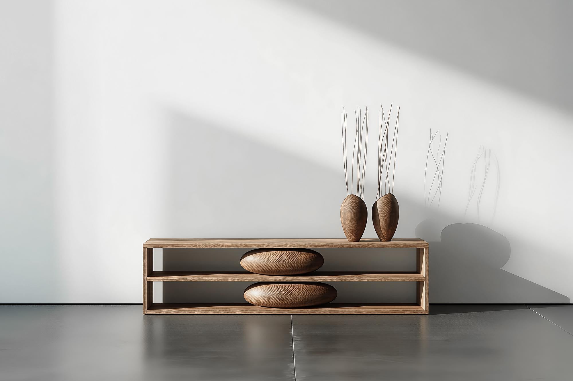 Skulpturale Konsole Sereno No58, Moderne Möbel aus Massivholz von NONO (Holz) im Angebot