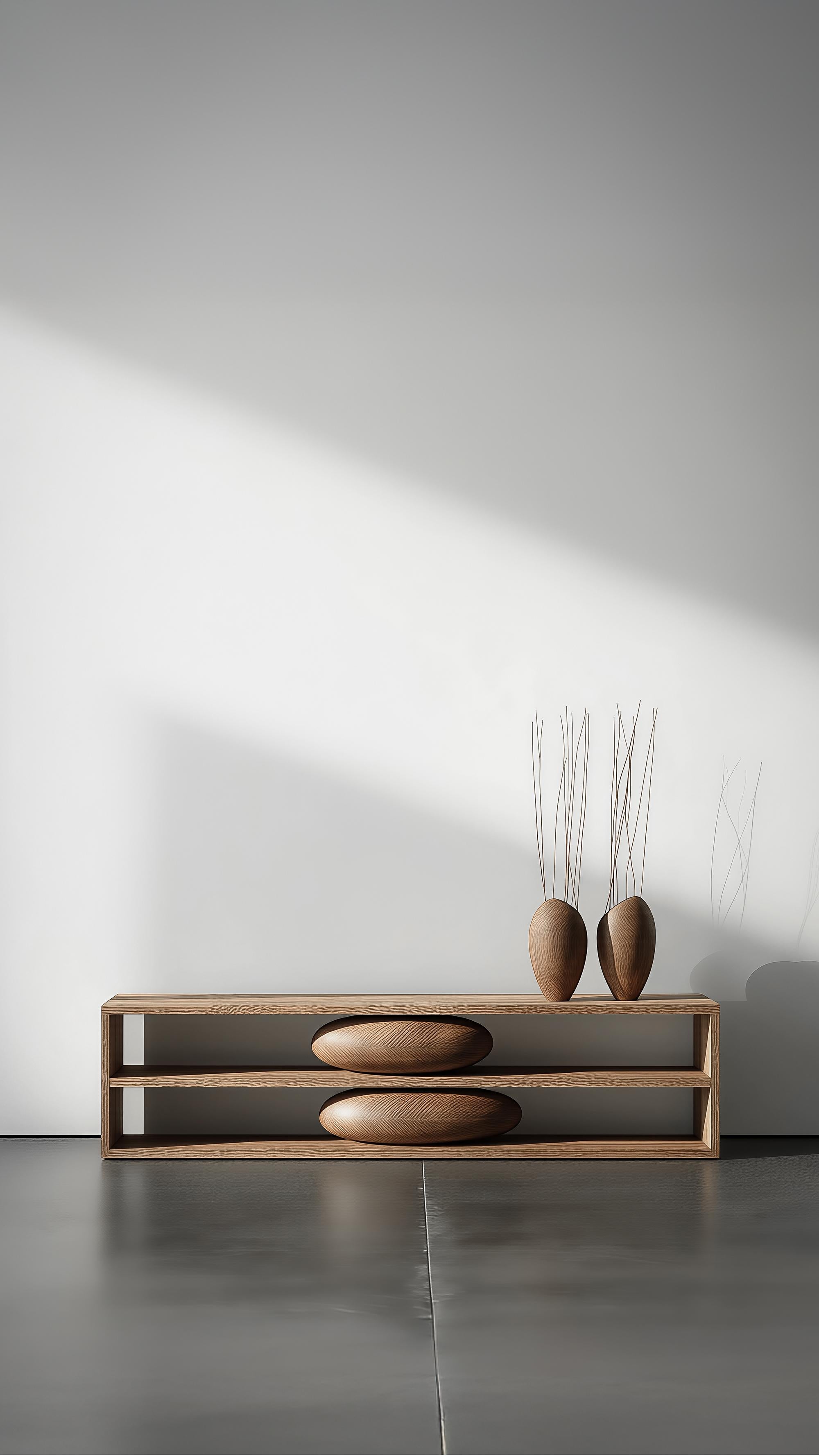 Skulpturale Konsole Sereno No58, Moderne Möbel aus Massivholz von NONO im Angebot 1