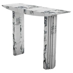 Sculptural Console table 0024c in Paonazzo marble by artist Desia Ava