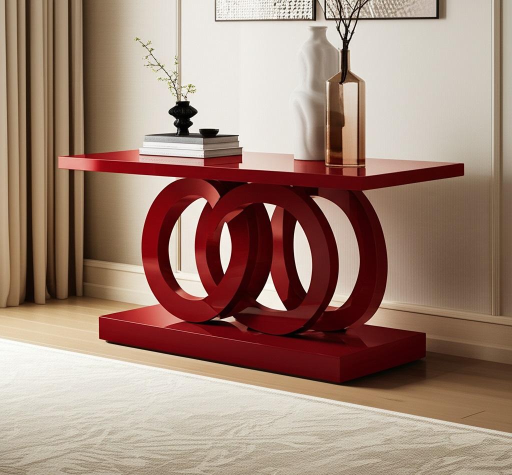 Moderne Table console sculpturale de style Art-Déco par Jose De Castro en vente