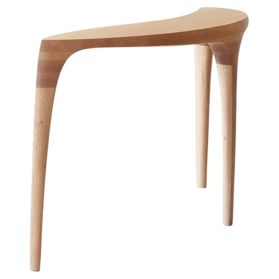 Sculptural Console Table in Hard Maple Wood - 'Momentum Table' by Soo Joo For Sale