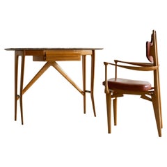 Sculptural console table made in Italy 1950