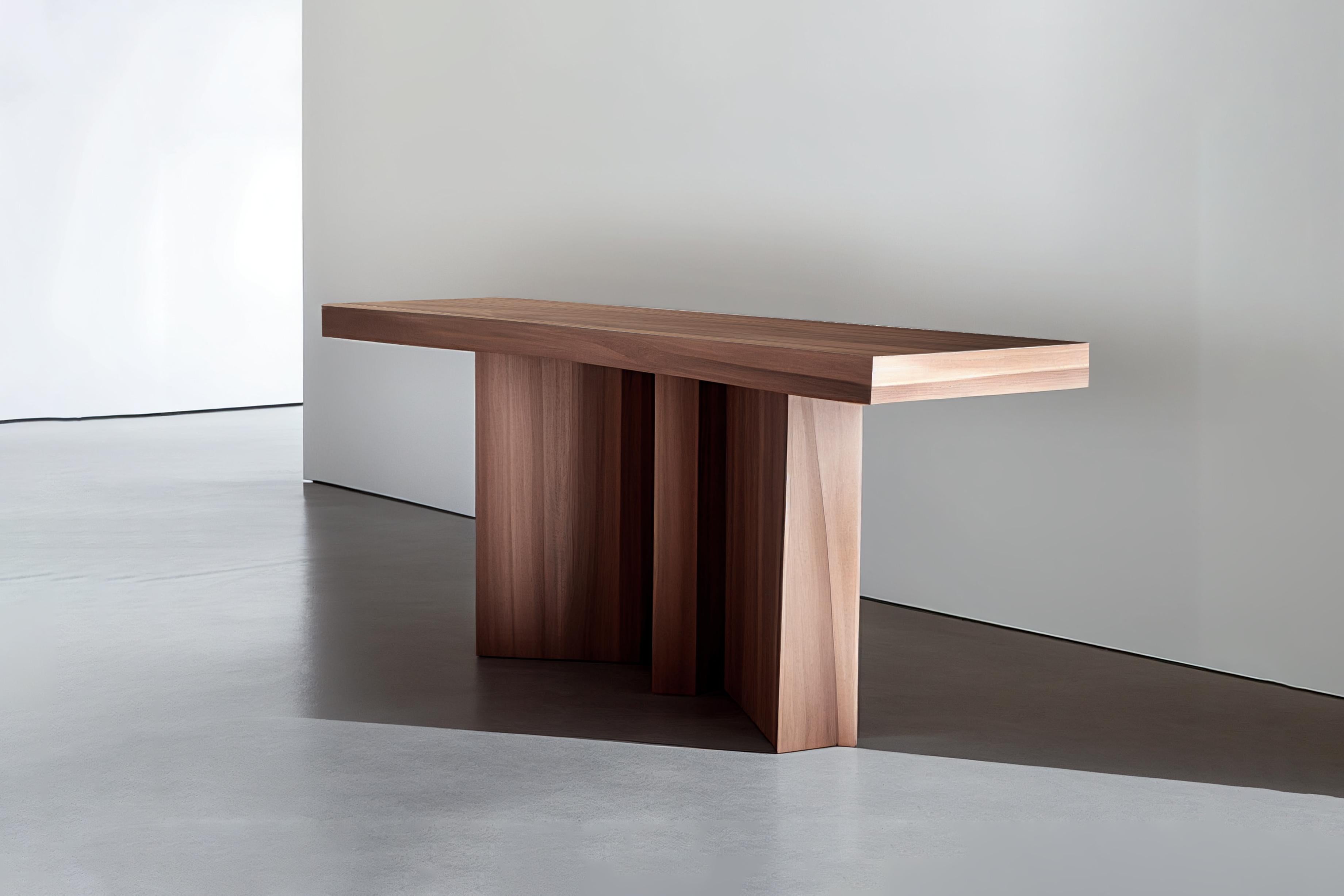 Console made of solid walnut wood stained with a water-based dye and finished with matt polyurethane.
——

NONO is a Mexican design brand with more than 10 years of experience dedicated to the production of interior furnishings, editions, and