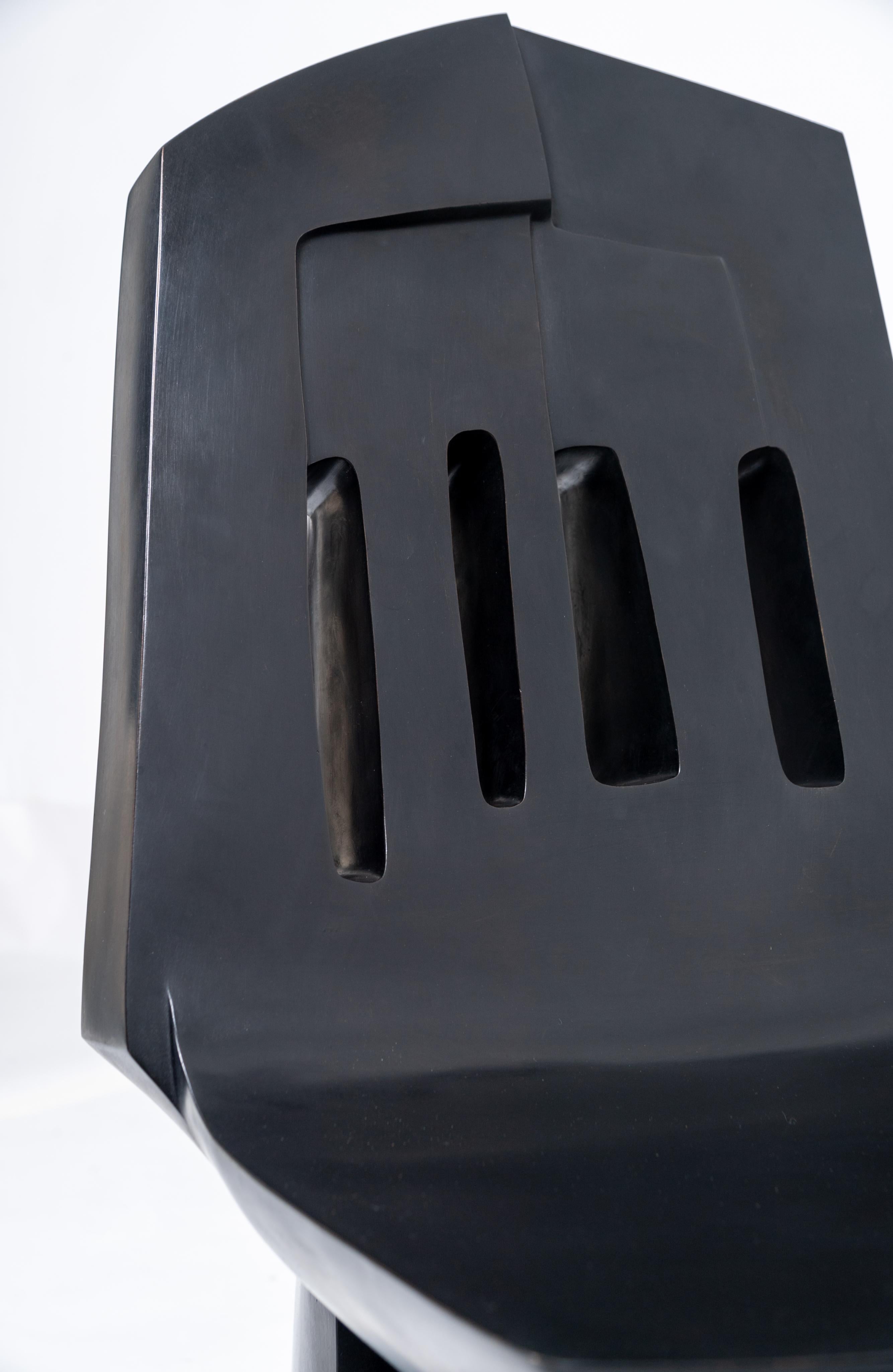 Silla escultórica contemporánea de bronce de Parvine Curie en venta 1