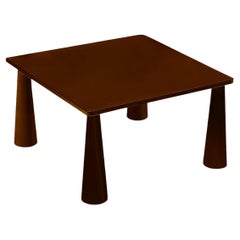 Post-Modern Sculptural Brown Lacquered Dining Table Trance