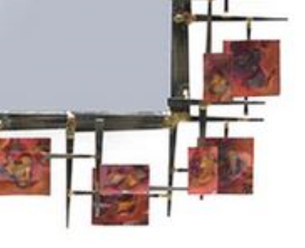 Brutalisme Miroir sculptural Contemporary Brutalist en vente