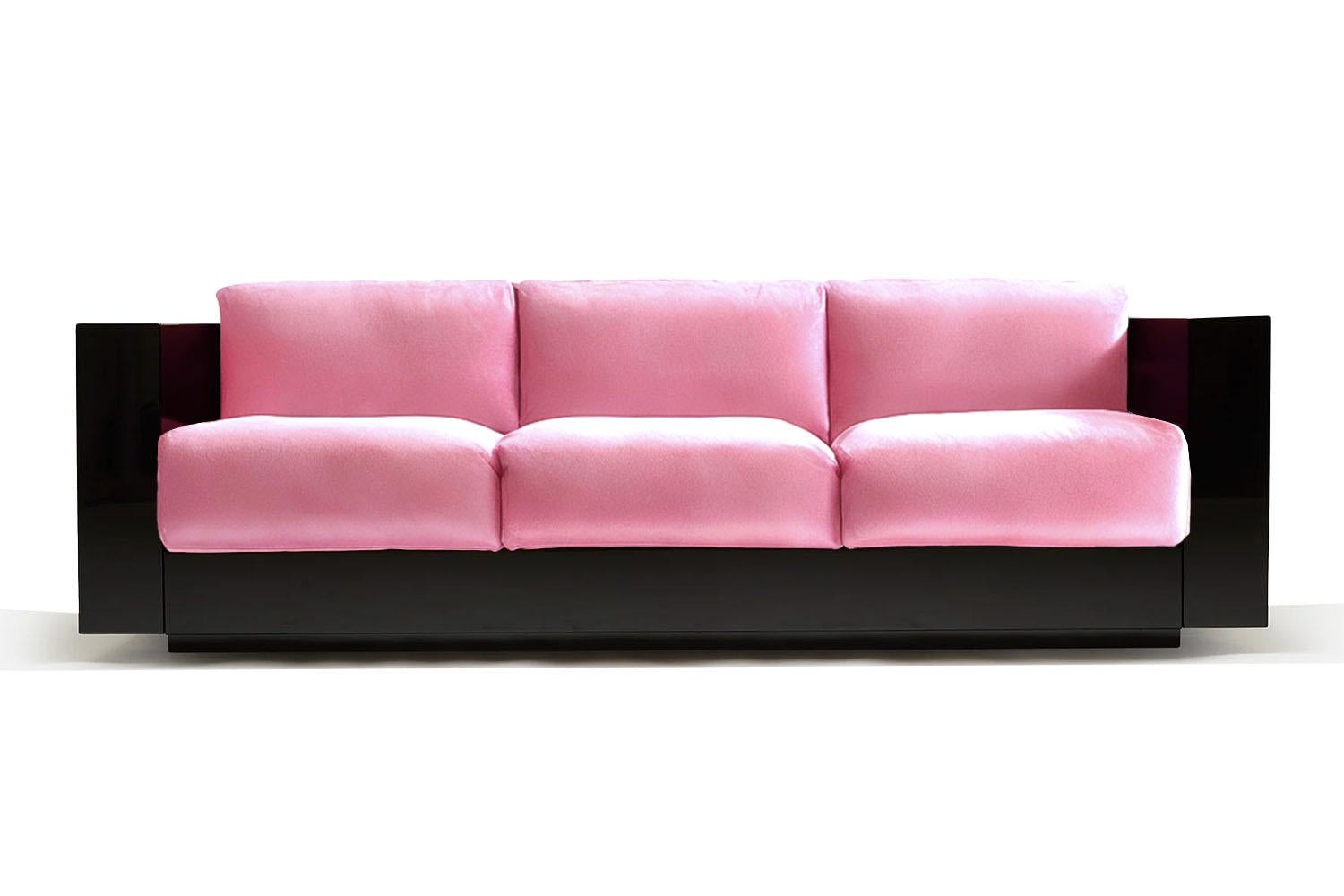Skulpturales zeitgenössisches Sofa aus smaragdgrünem Samt Revolución im Zustand „Neu“ im Angebot in Almería, ES