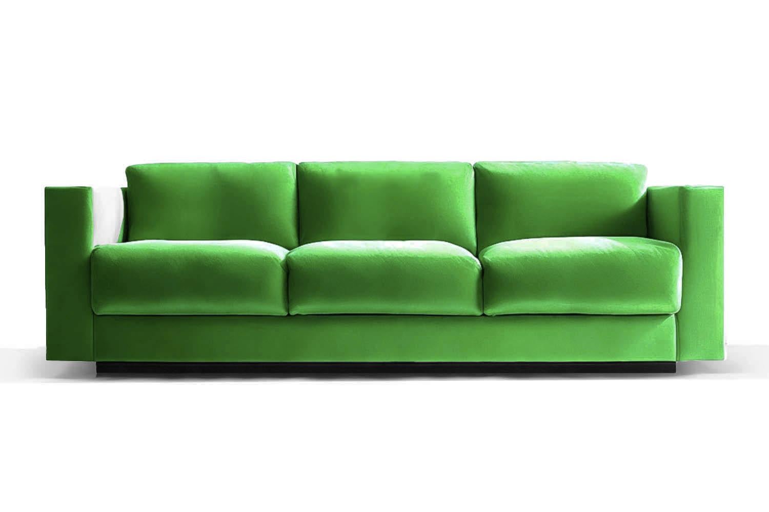 Skulpturales Sofa aus rosa Samt Revolución (21. Jahrhundert und zeitgenössisch) im Angebot