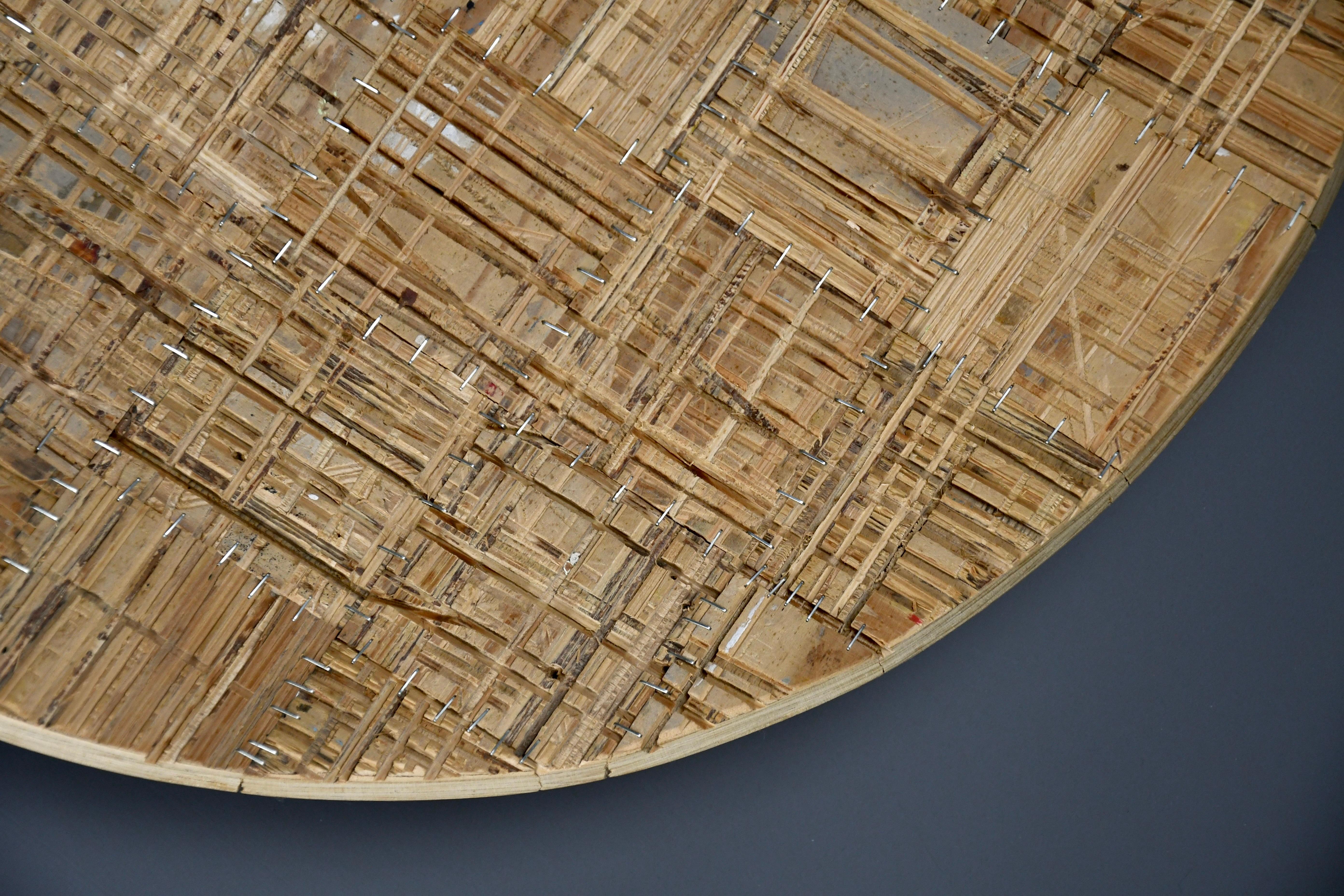 Centre sculptural en bois contemporain ou pièce d'art par Rik David 2001 Bon état - En vente à Weesp, NL