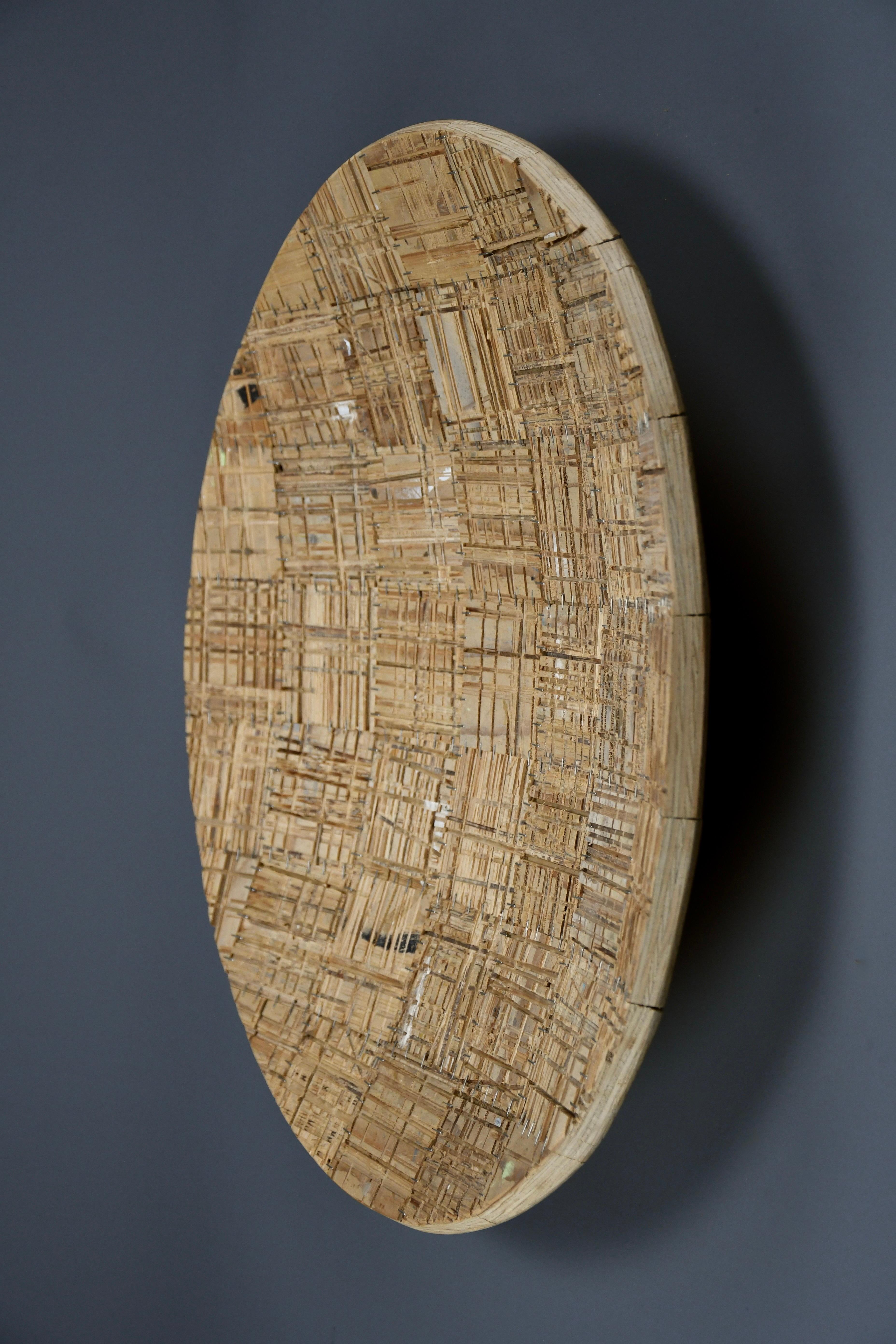 Moderne Centre sculptural en bois contemporain ou pièce d'art par Rik David 2001 en vente