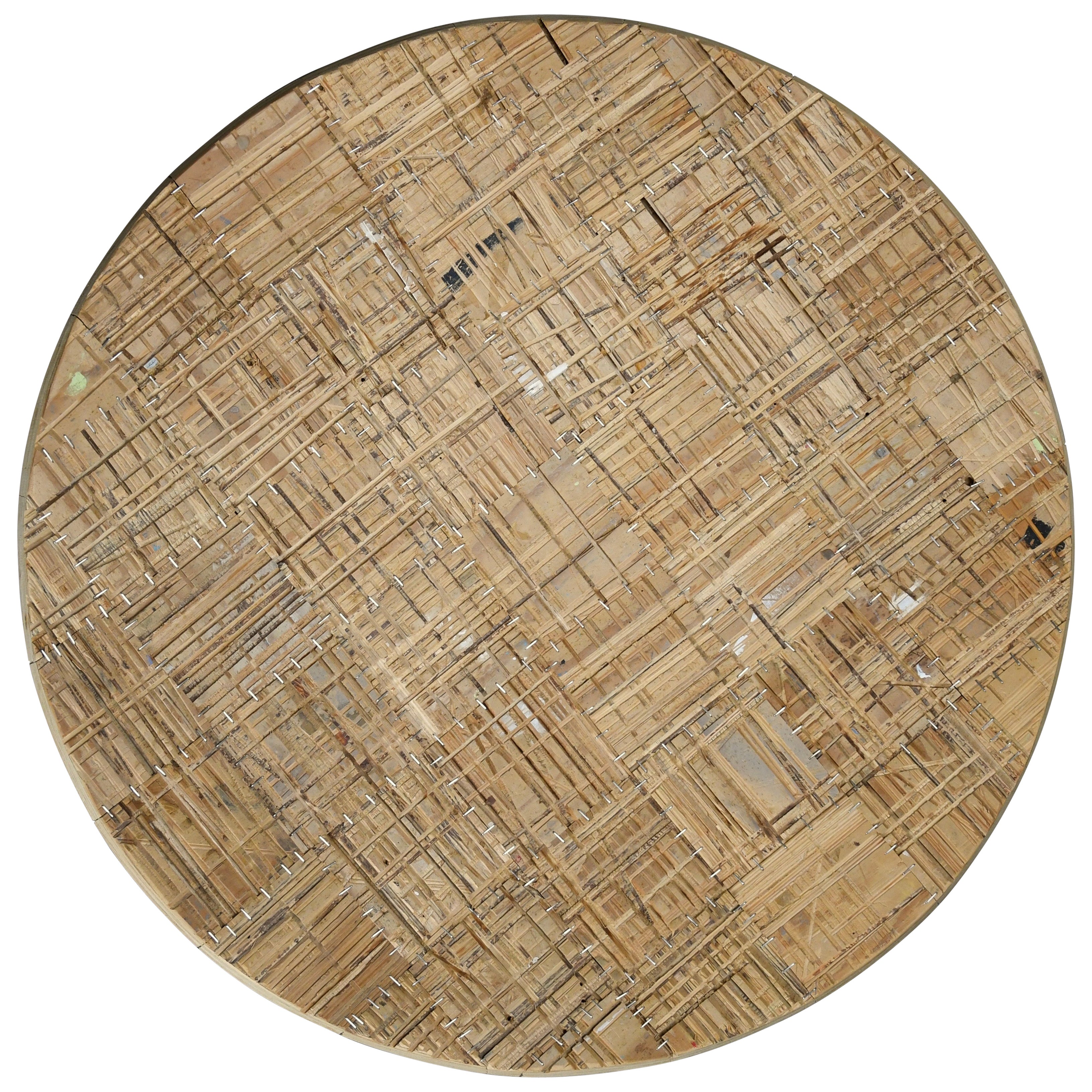 Centre sculptural en bois contemporain ou pièce d'art par Rik David 2001 en vente