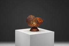 Sculptural Copper Table Lamp by Aimo Tukiainen, Finland 1970s