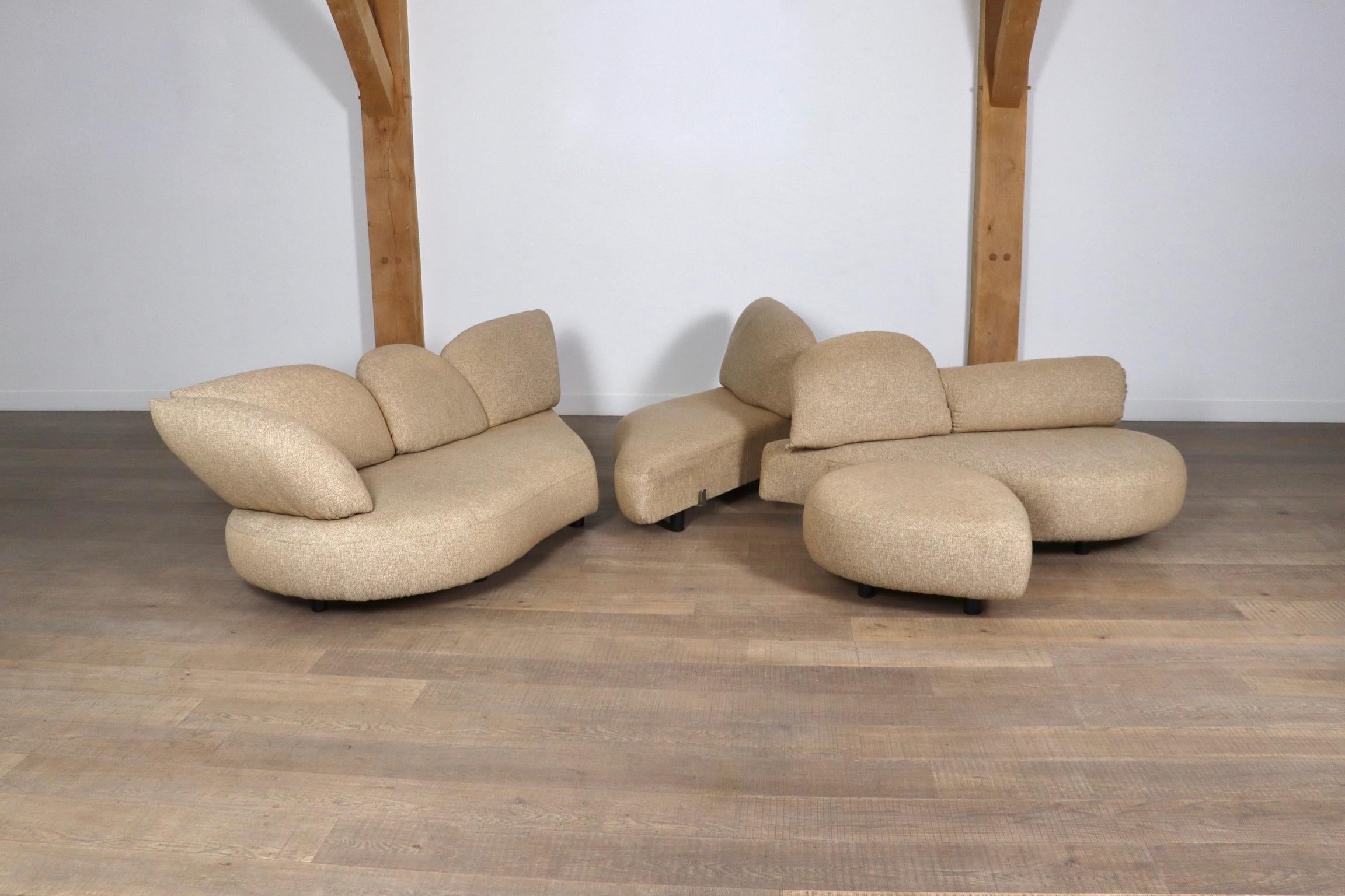 Sculptural Corner Sofa By Wiener Werkstätte, Austria 1970s For Sale 9