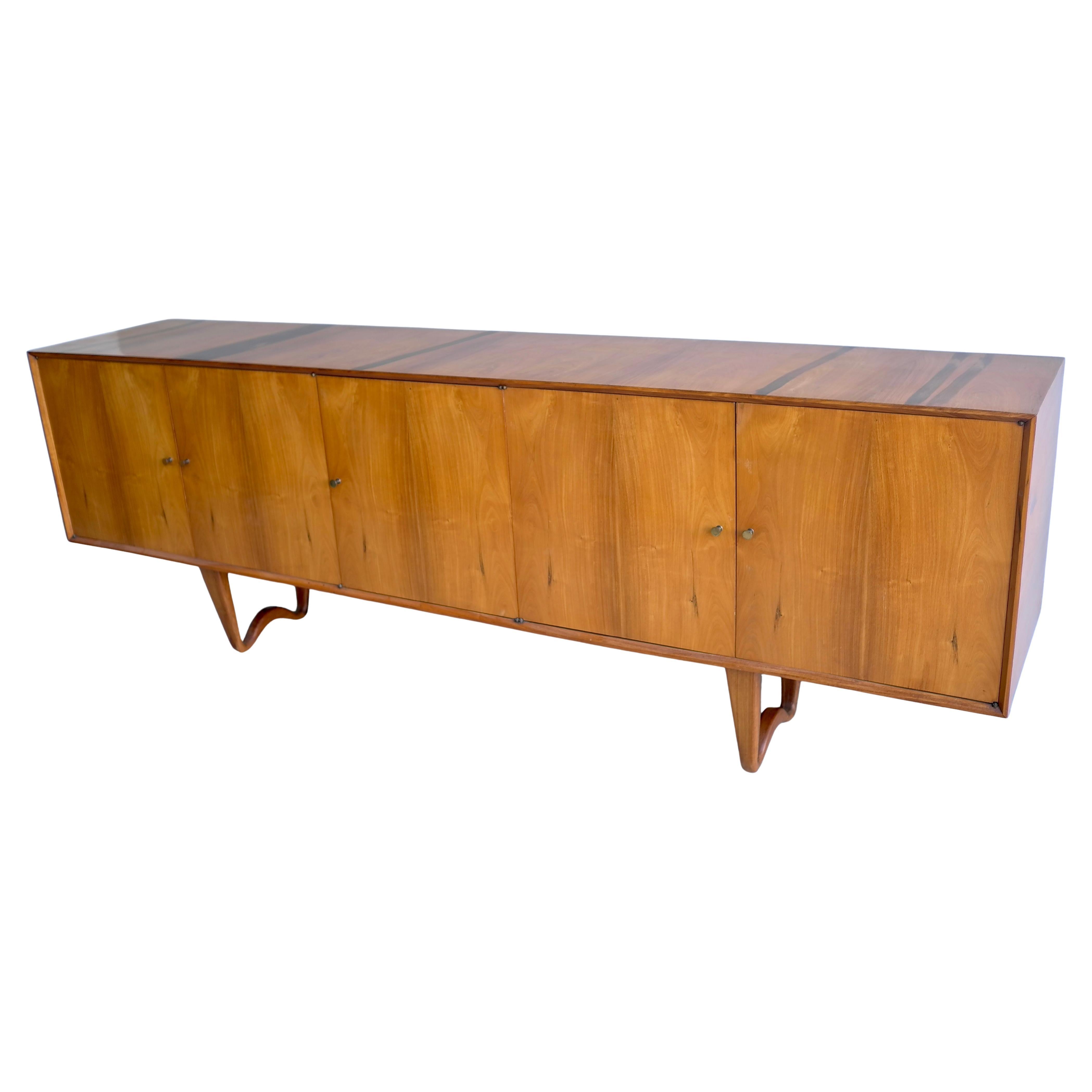 Sculptural Credenza-Sideboard by Giuseppe Scapinelli , Brazil 1950s